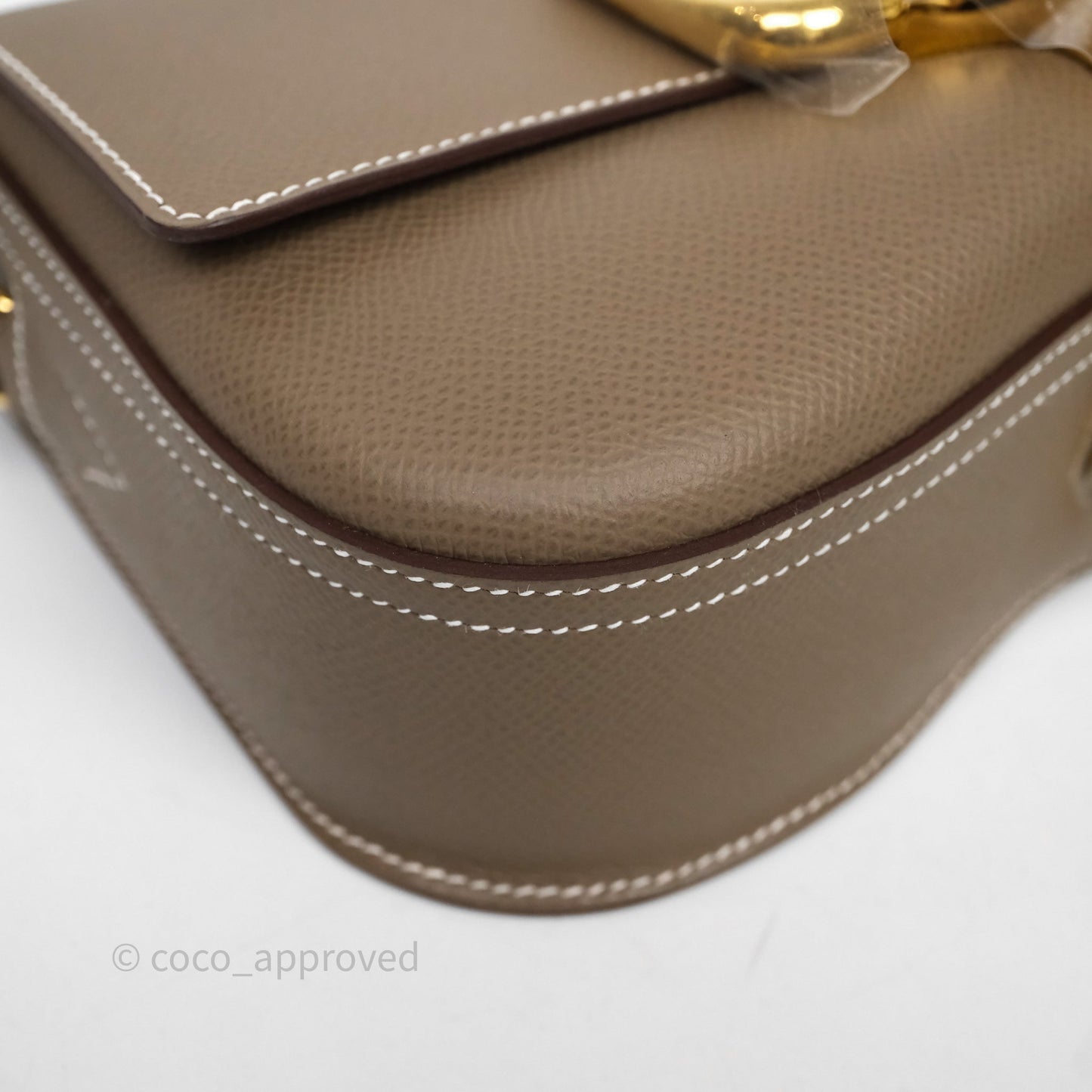 Hermès Della Cavalleria Elan Bag Etoupe Gold Hardware