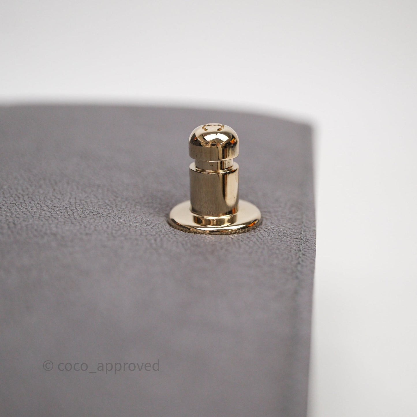 Chanel Small Boy Dark Grey Caviar Gold Hardware