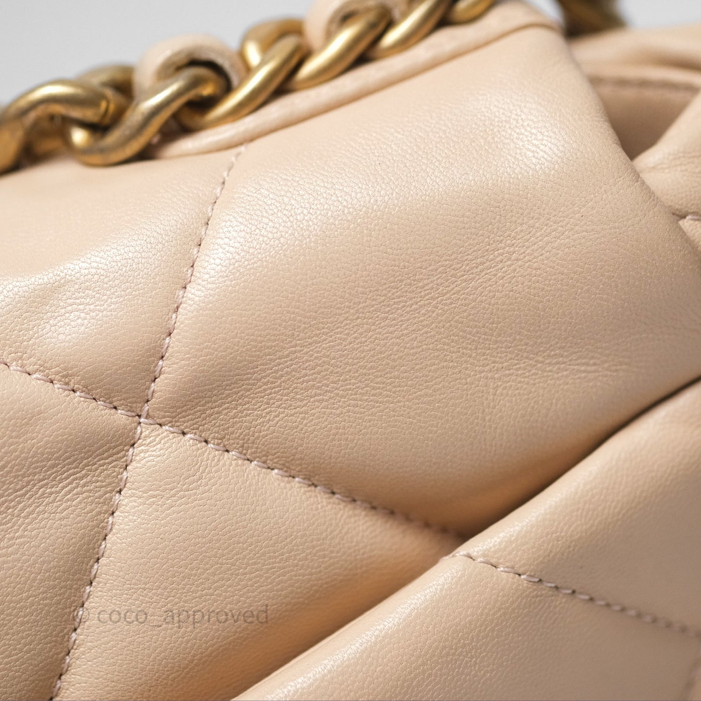 Chanel 19 Small Beige Mixed Hardware