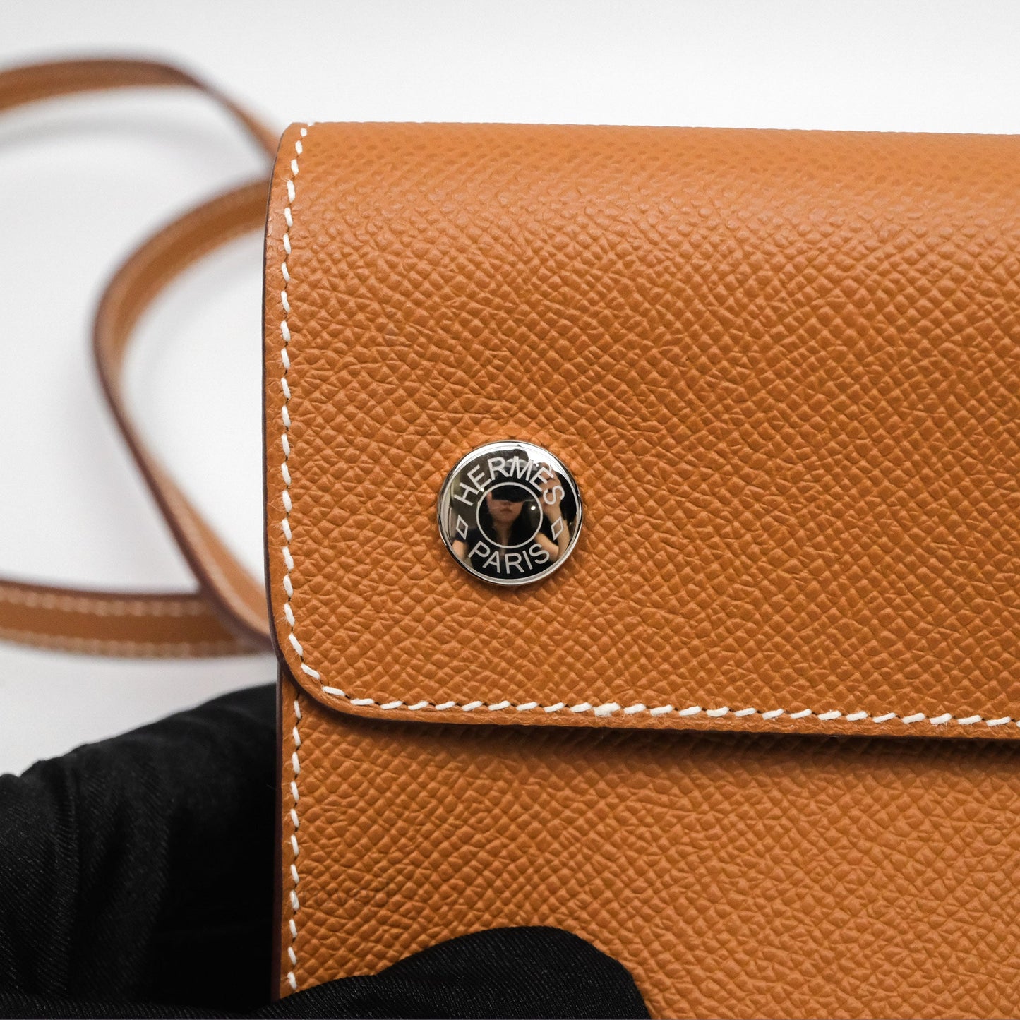 Hermès Hermesnap Wallet Epsom Gold 37 Palladium Hardware