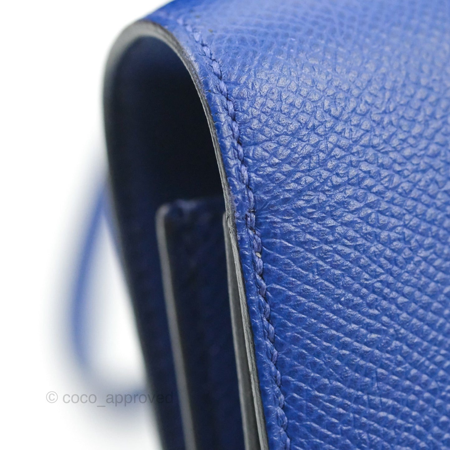 Hermès Constance Mini 18cm Bleu Electric Epsom Gold Hardware