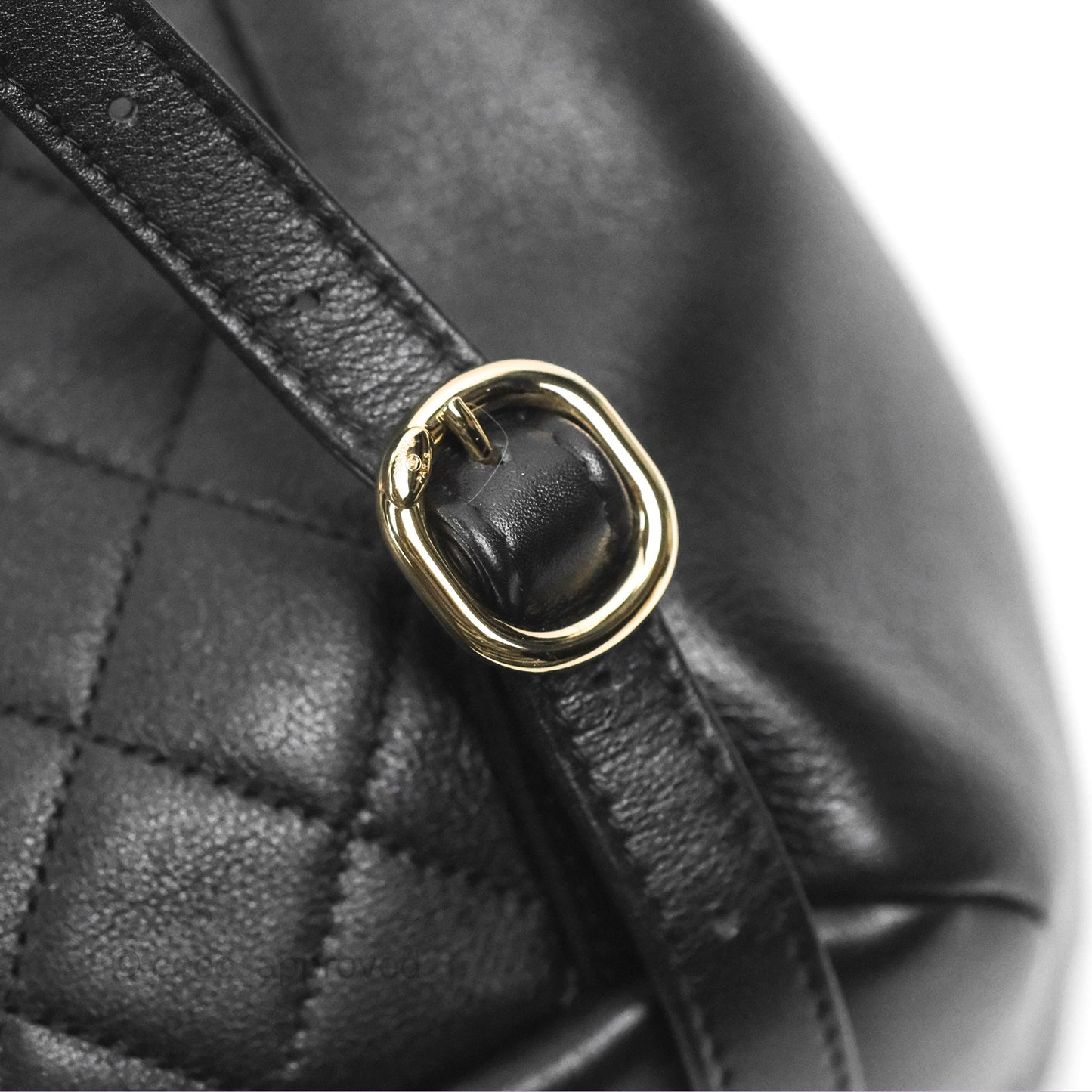 Chanel Quilted Large Duma Drawstring Backpack Black Lambskin
