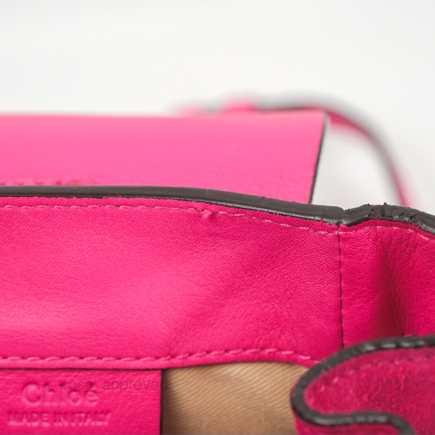 Chloé Mini Faye Backpack Hot Pink