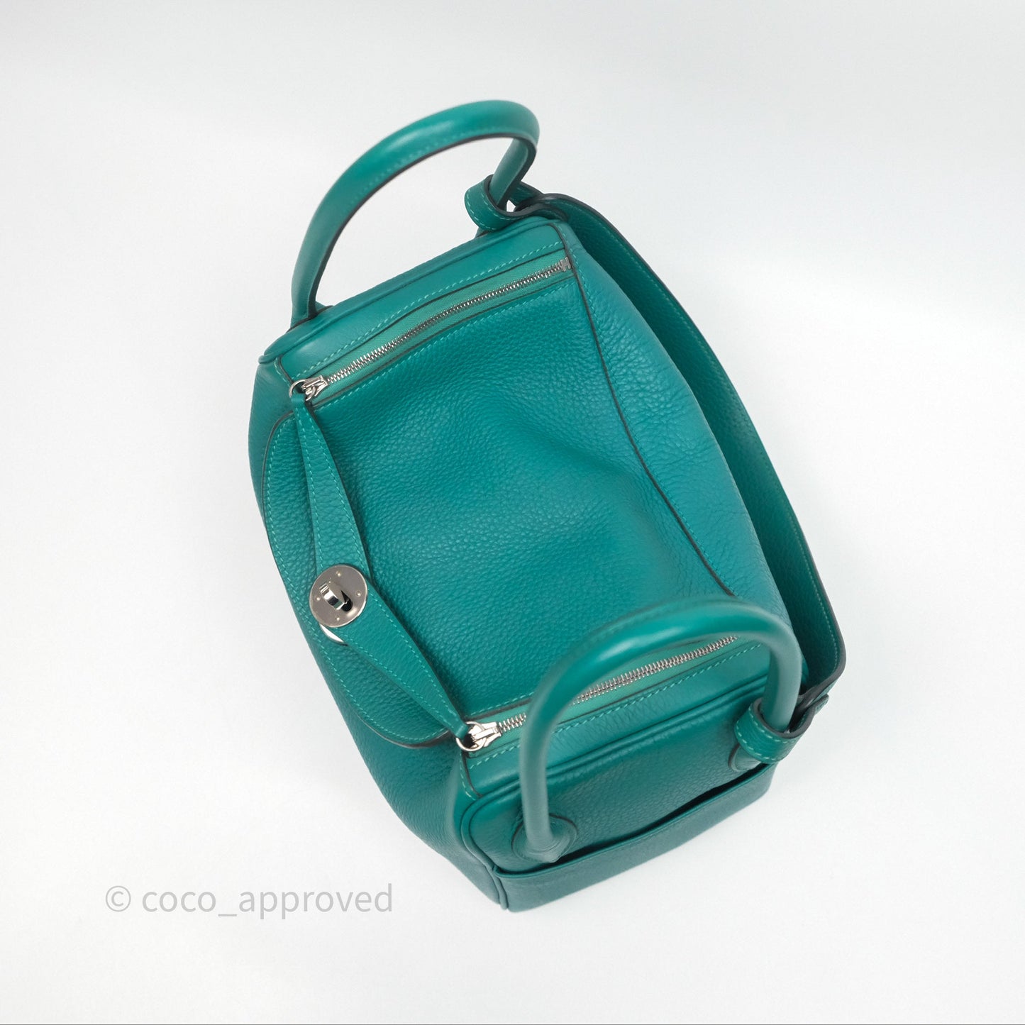 Hermès Lindy 26 Vert Verone U1 Clemence Palladium Hardware