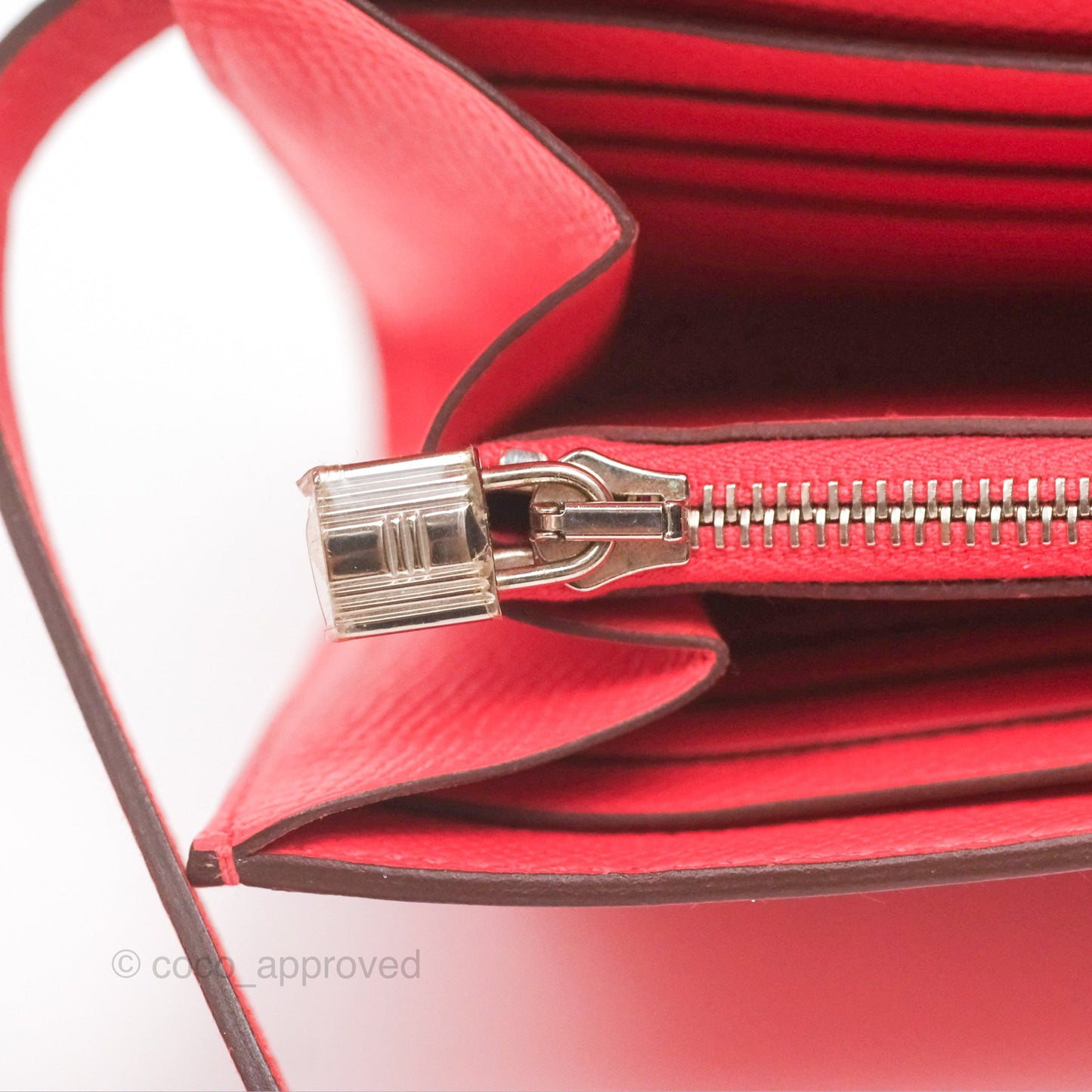 Hermès Kelly Wallet Pink Epsom Palladium Hardware