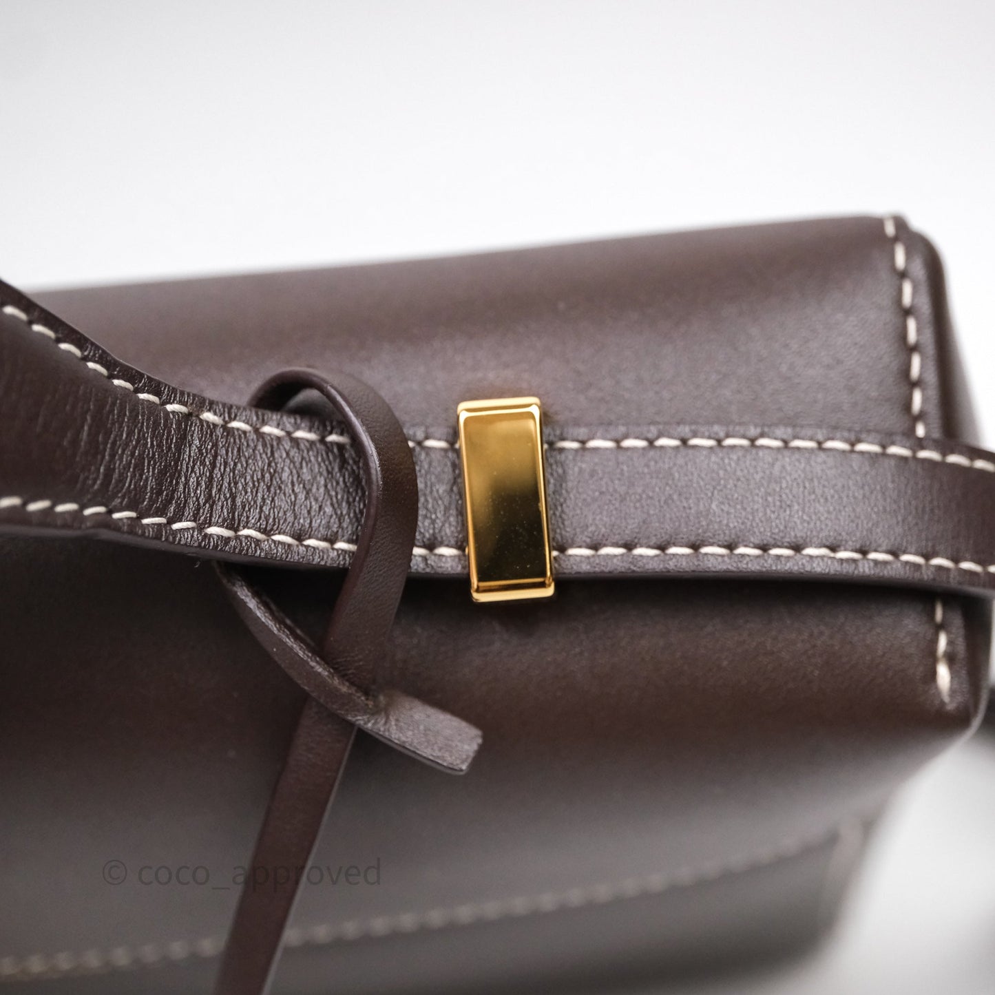 Loro Piana Extra Bag L27 Dark Choco Licorice Smooth Calfskin
