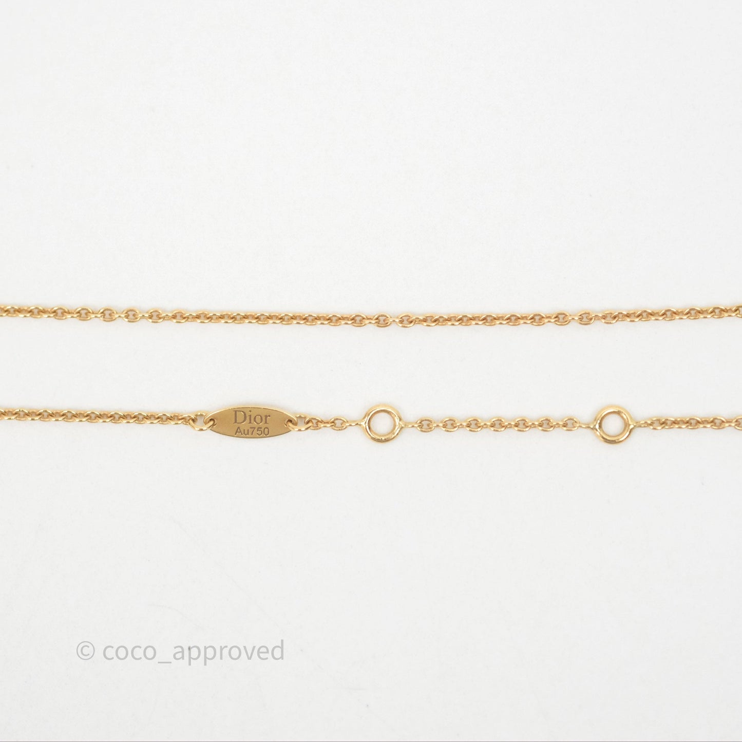 Dior Rose des Vents Necklace Yellow Gold Diamond Mother of Pearl