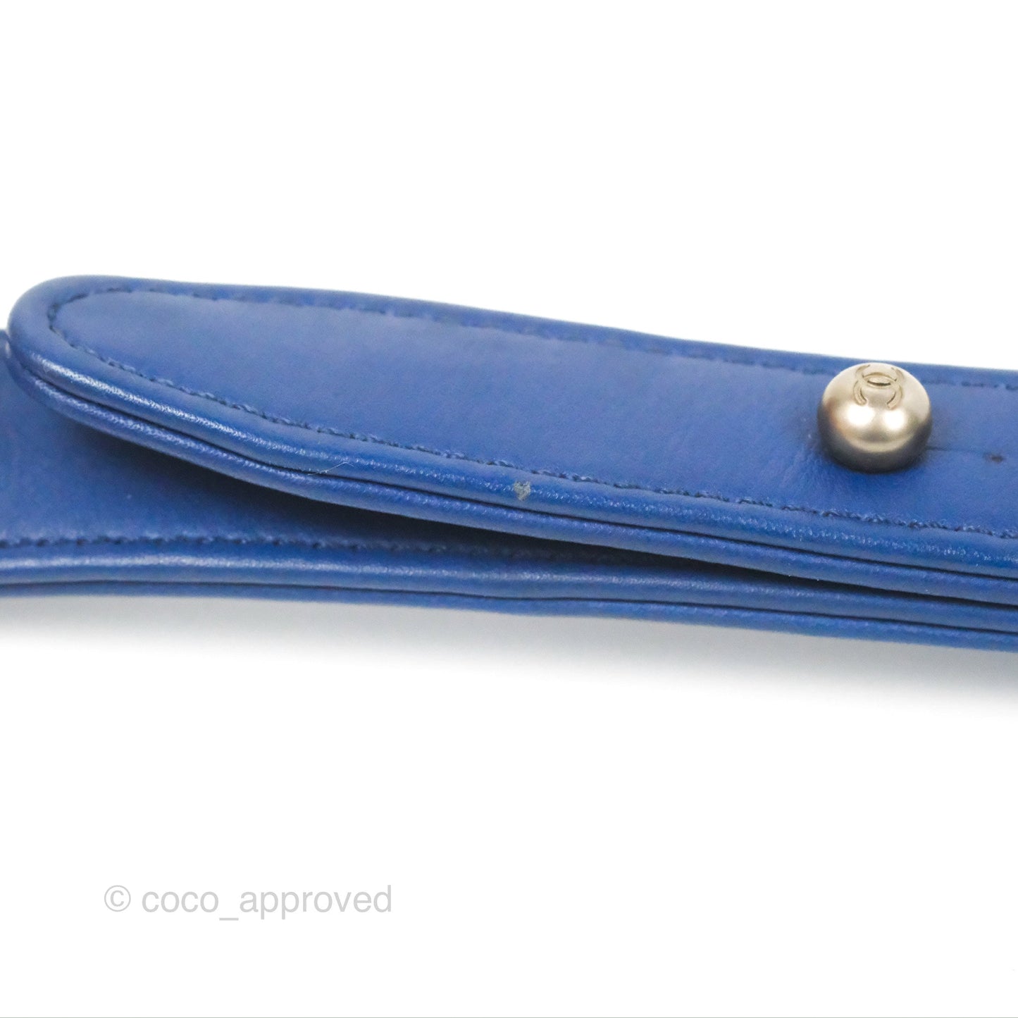 Chanel Medium Boy Blue Python Matte Silver Hardware
