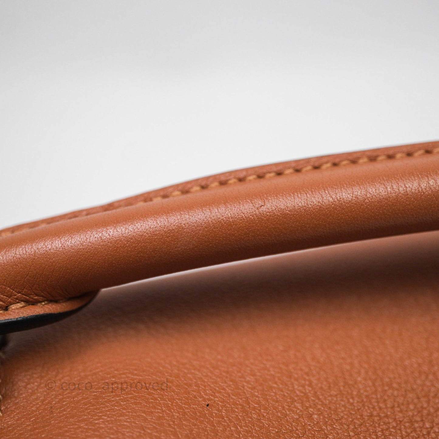 Loewe Mini Puzzle Bag Tan Calfskin Palladium Hardware