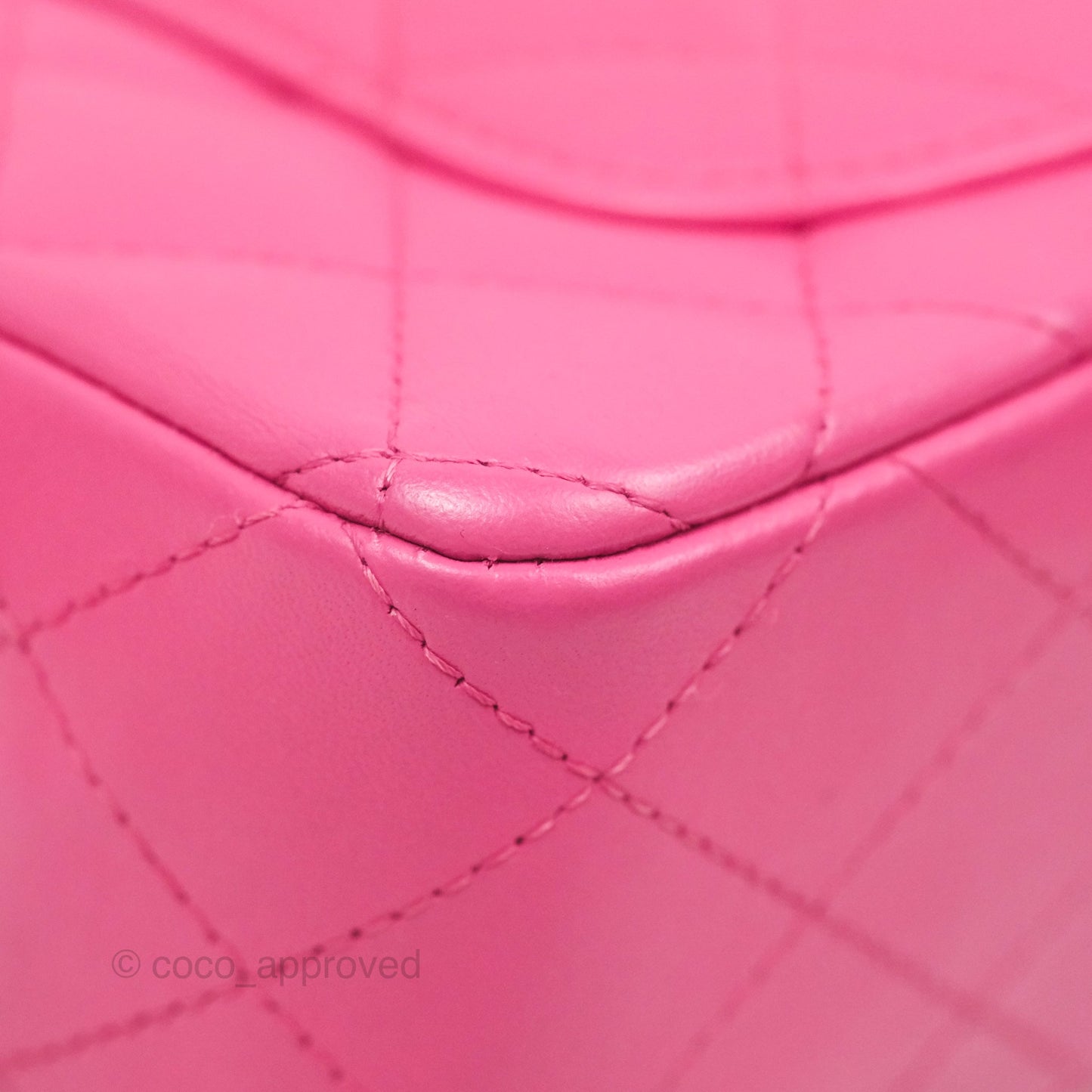 Chanel Quilted Mini Rectangular Flap Pink Lambskin Silver Hardware