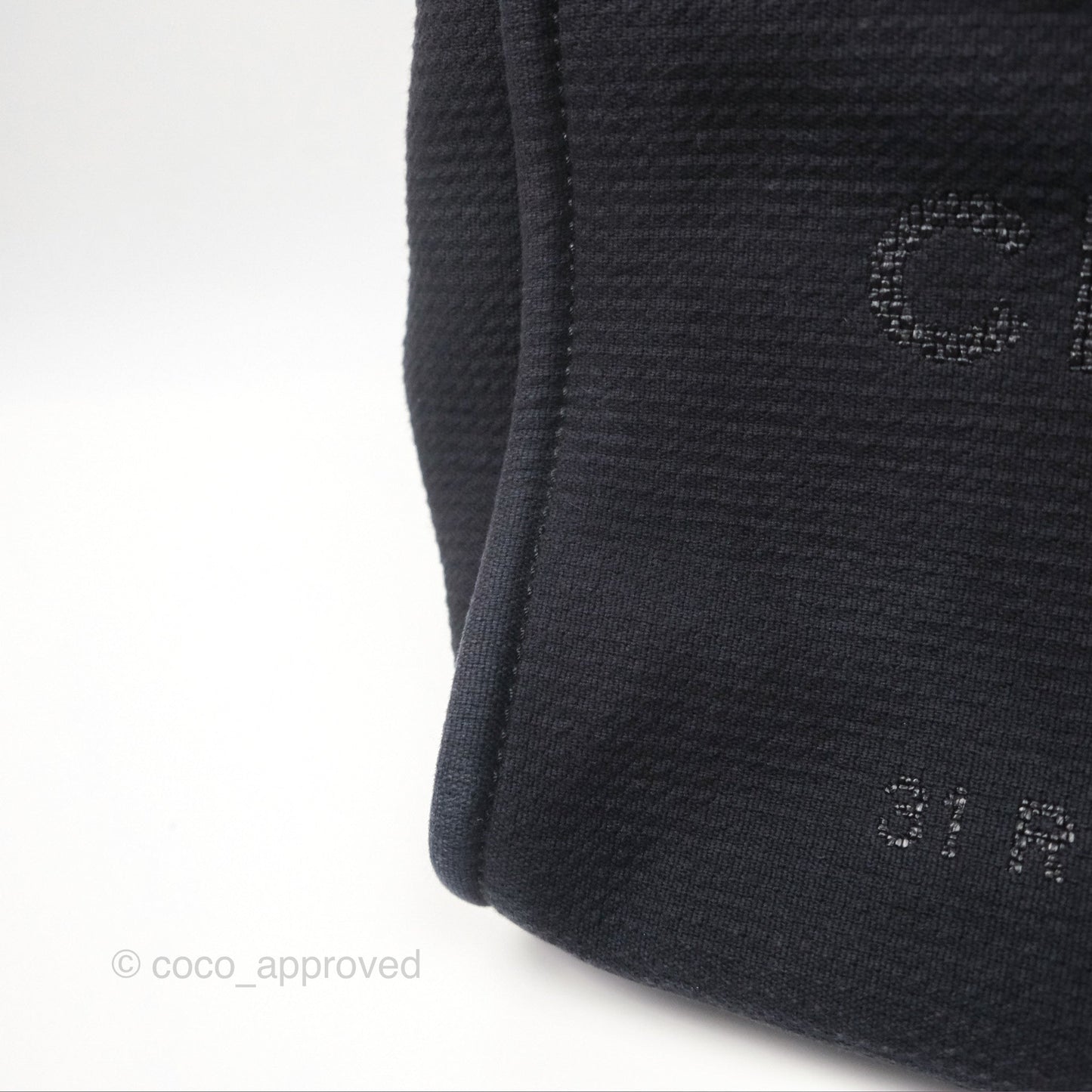 Chanel New Small Deauville Navy Canvas