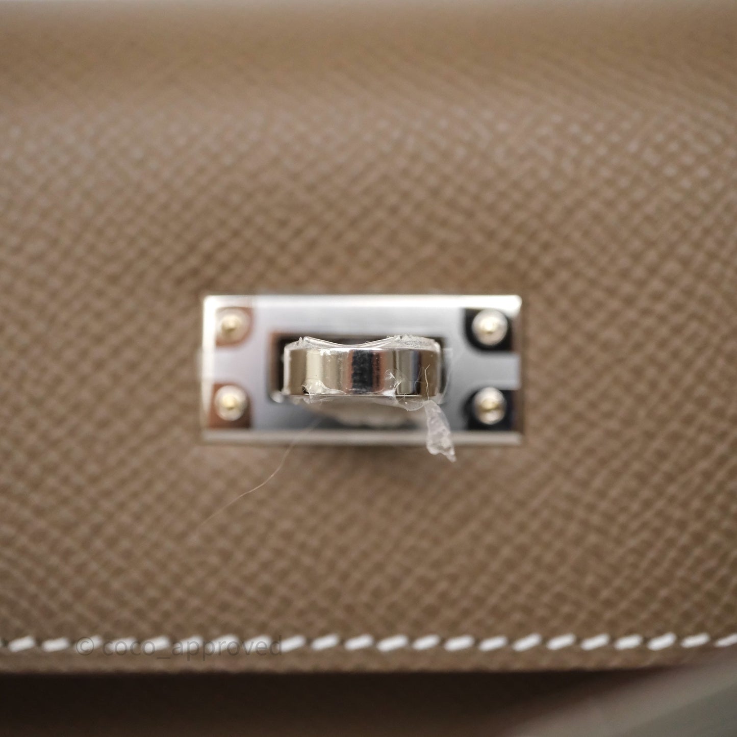 Hermes Kelly 25 Etoupe 18 Palladium Hardware