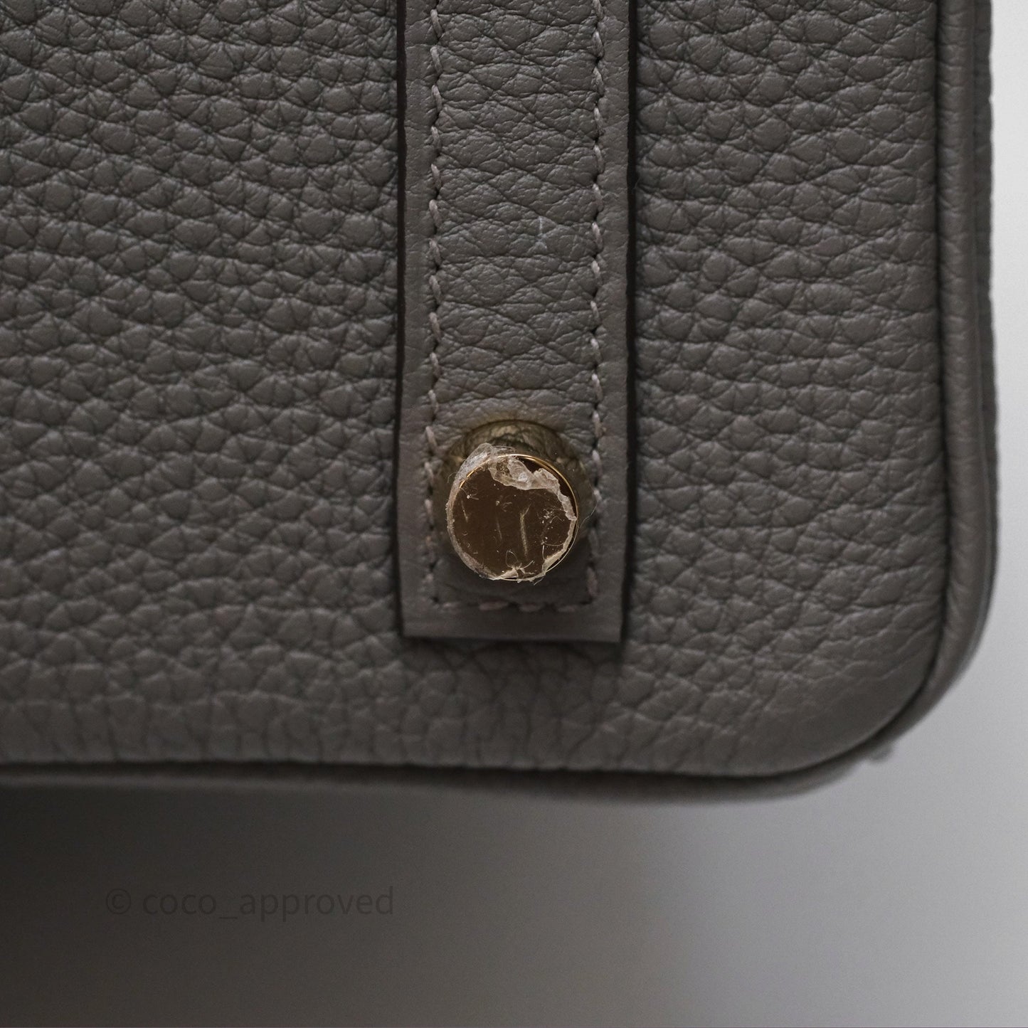 Hermès Birkin 25 Retourne Gris Meyer 0L Togo Gold Hardware
