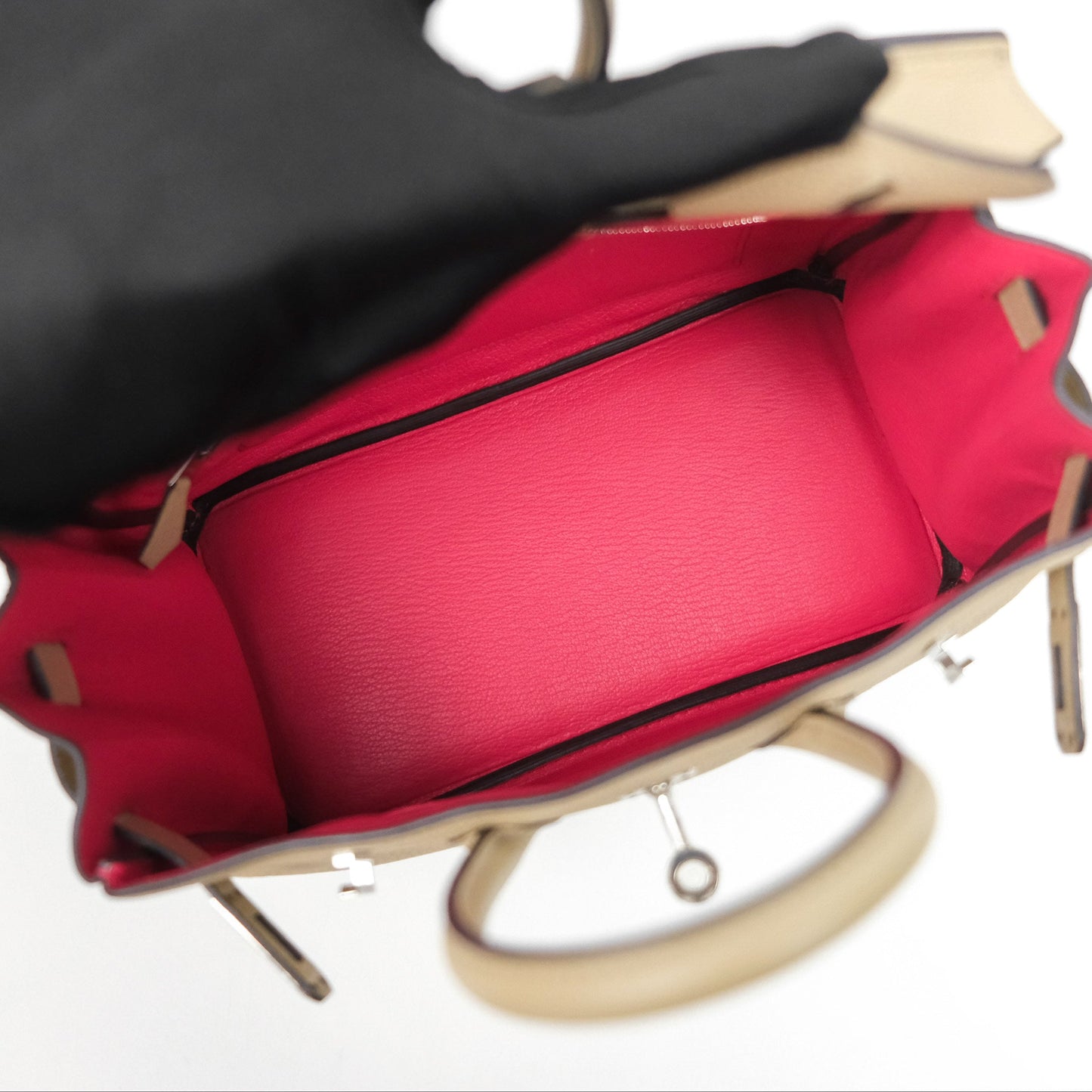 Hermès Birkin 25 Retourne Trench S2/ Bougainvillier A5 Togo Palladium Hardware