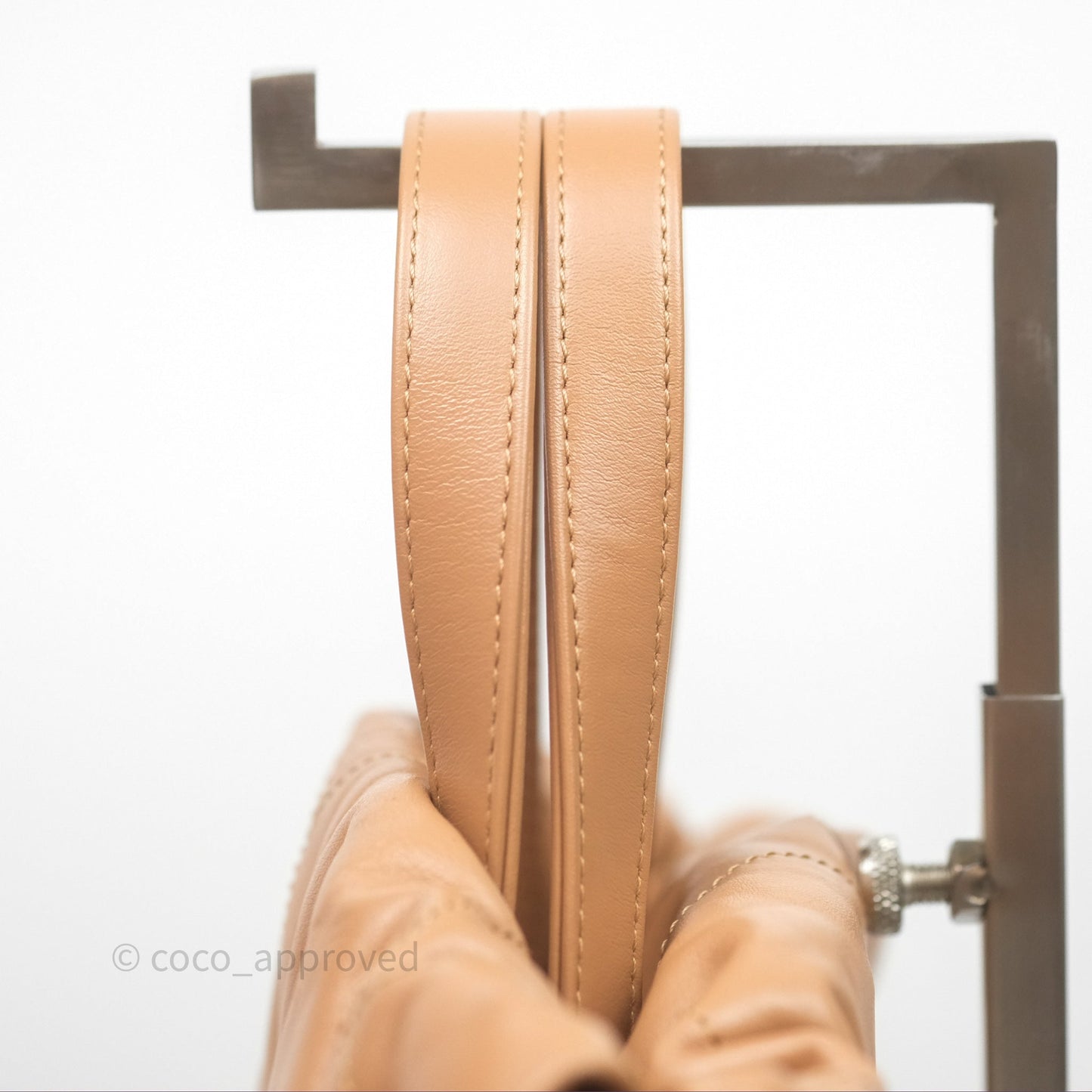 Chanel 22 Small Backpack Camel Shiny Calfskin Gold Hardware