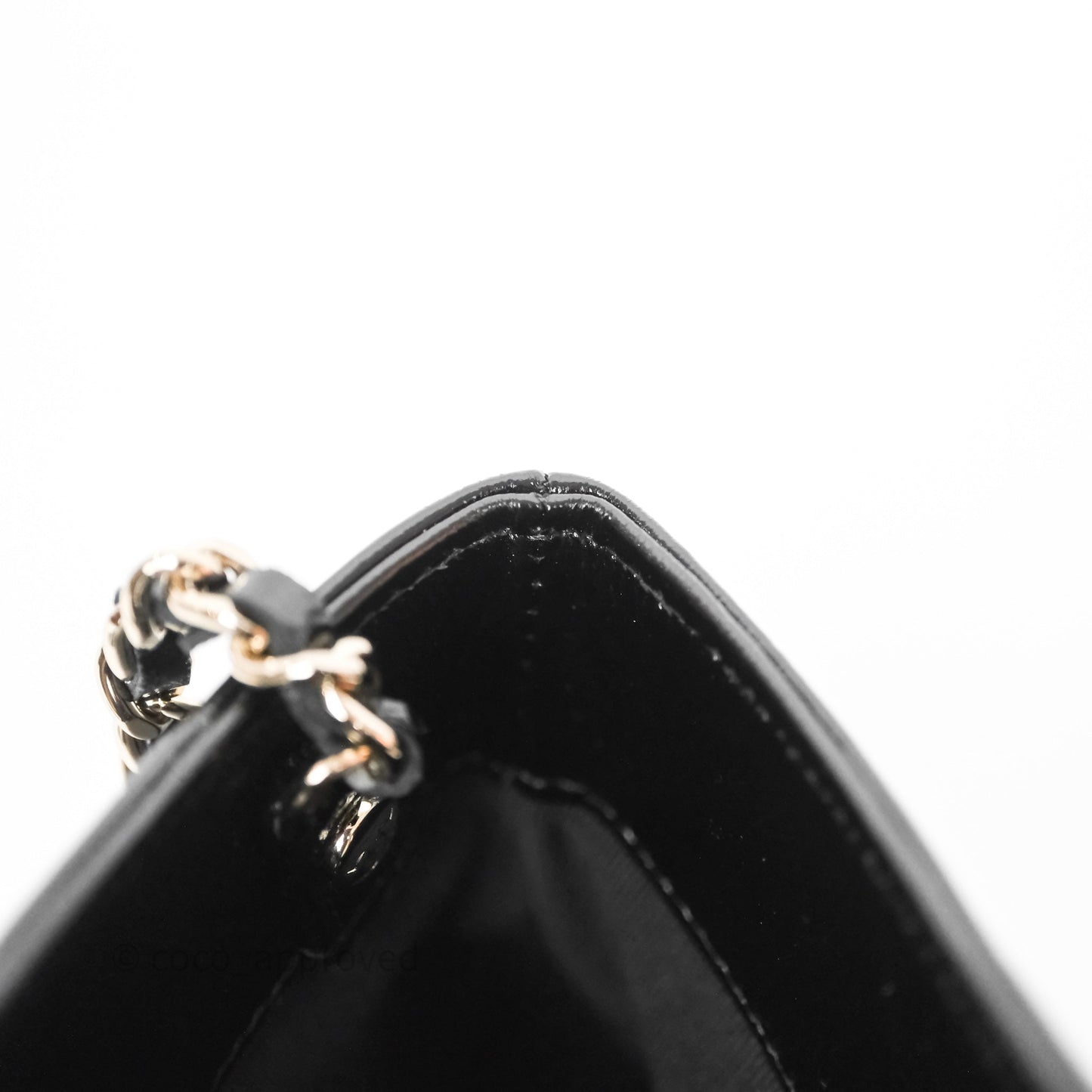 Chanel Nano 31 Black Shiny Lambskin Gold Hardware