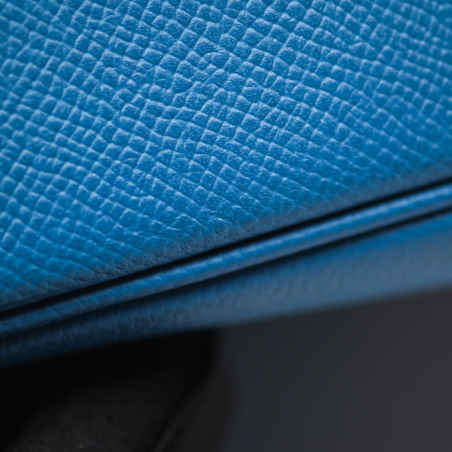 Hermès Birkin 30 Retourne Bleu Brighton 7E Epsom Gold Hardware
