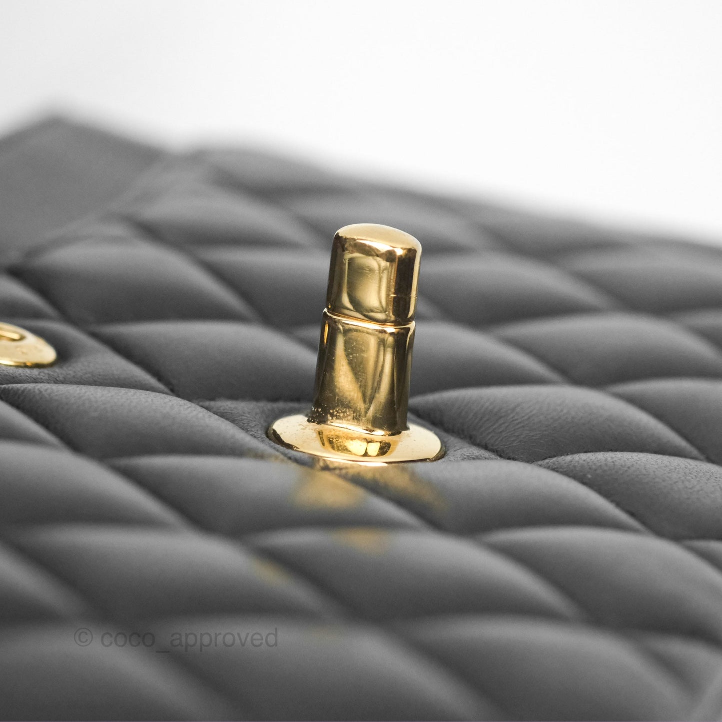 Chanel Small Classic Quilted Flap Black Lambskin Gold Hardware
