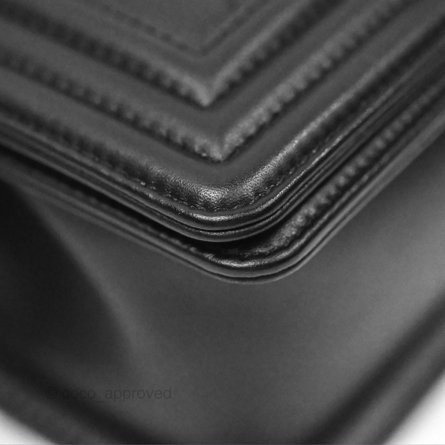 Chanel Small Boy Black Calfskin Gold Hardware