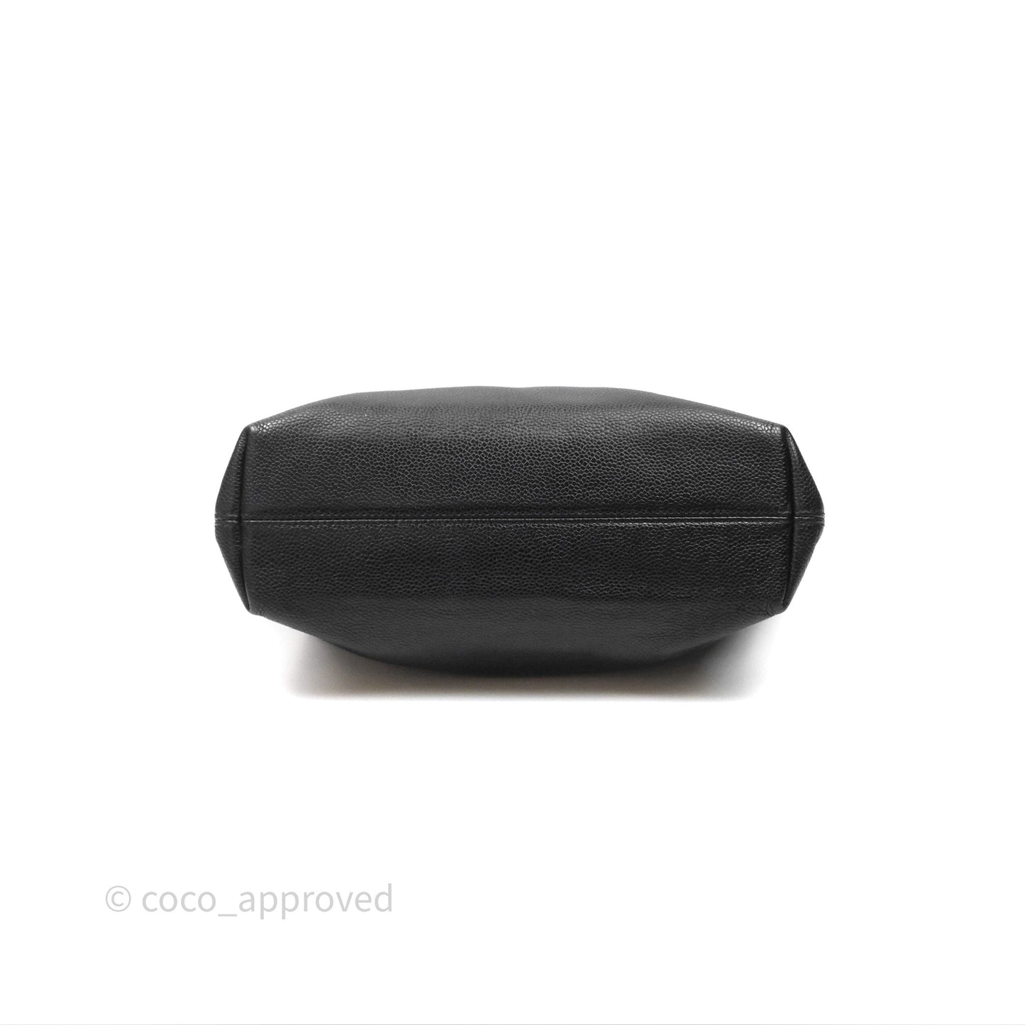 Chanel Vintage CC Tote Bag Black Caviar