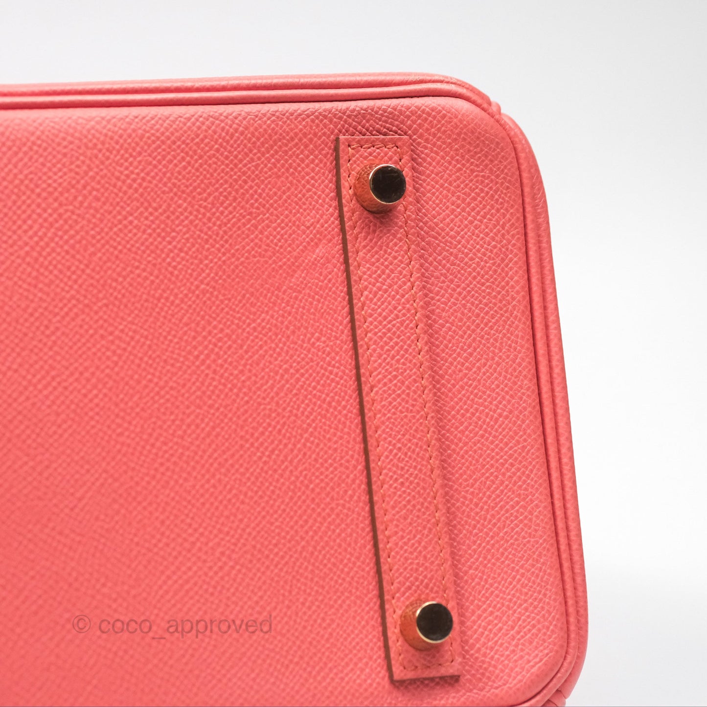 Hermès Birkin 30 Retourne Flamingo I5 Epsom Gold Hardware