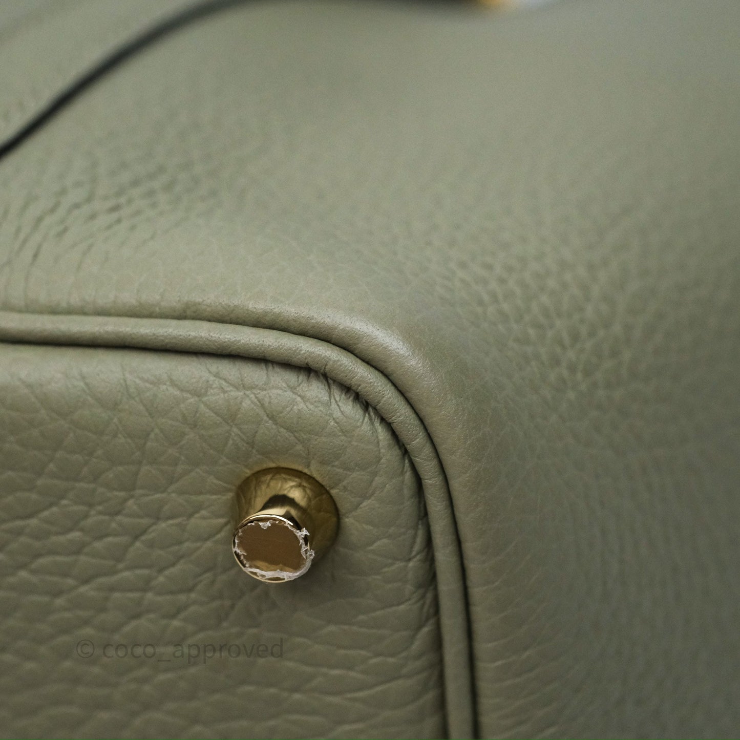 Hermès Picotin 18 Lock Sauge Q1 Clemence Gold Hardware