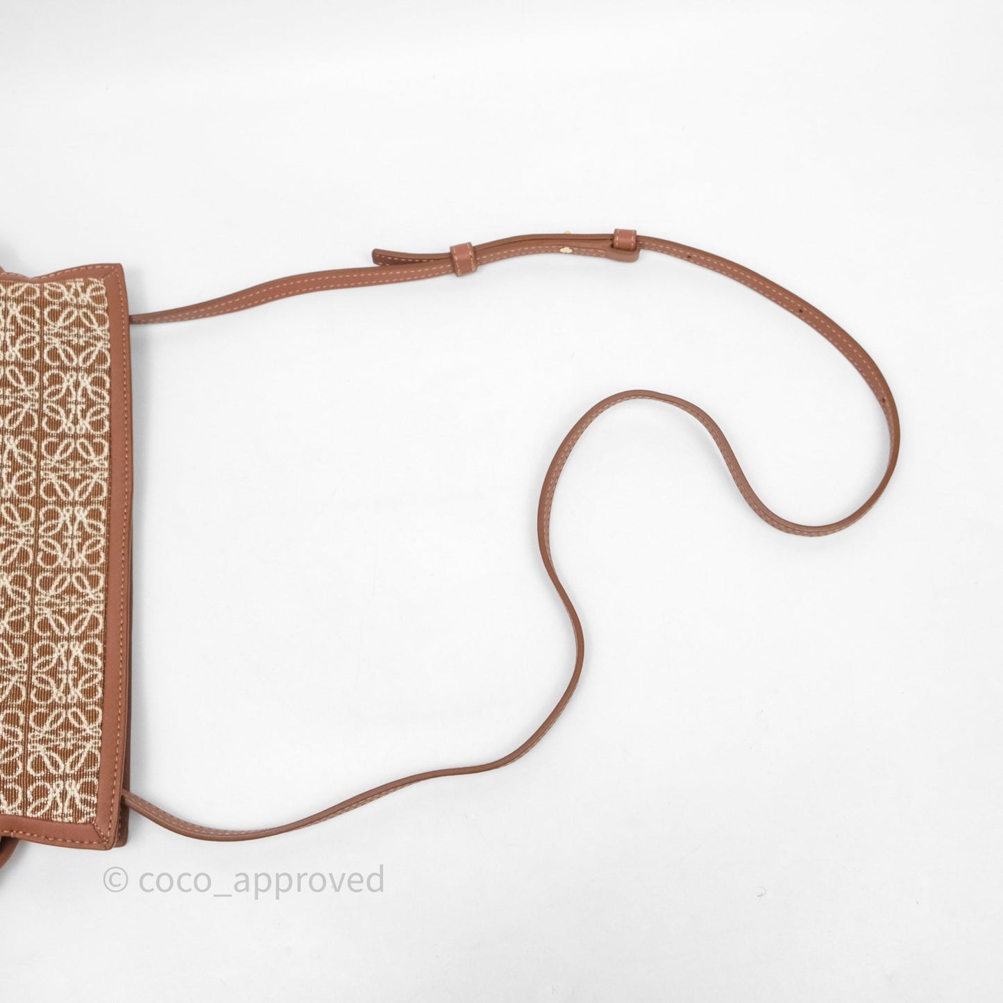 Loewe Jacquard Anagram Flamenco Knot Clutch Mini Bag Gold Hardware