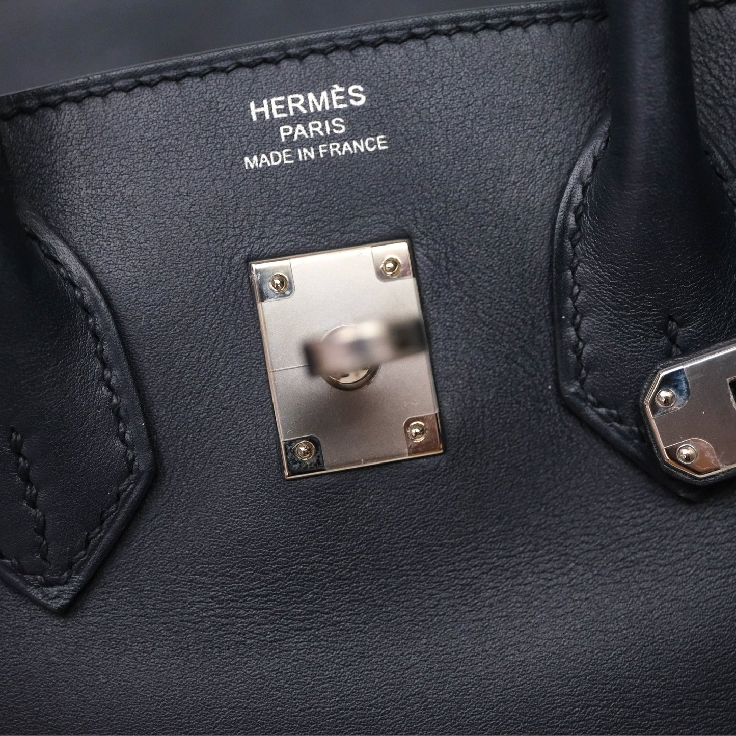 Hermes Birkin 25 Indigo Blue Swift Palladium Hardware