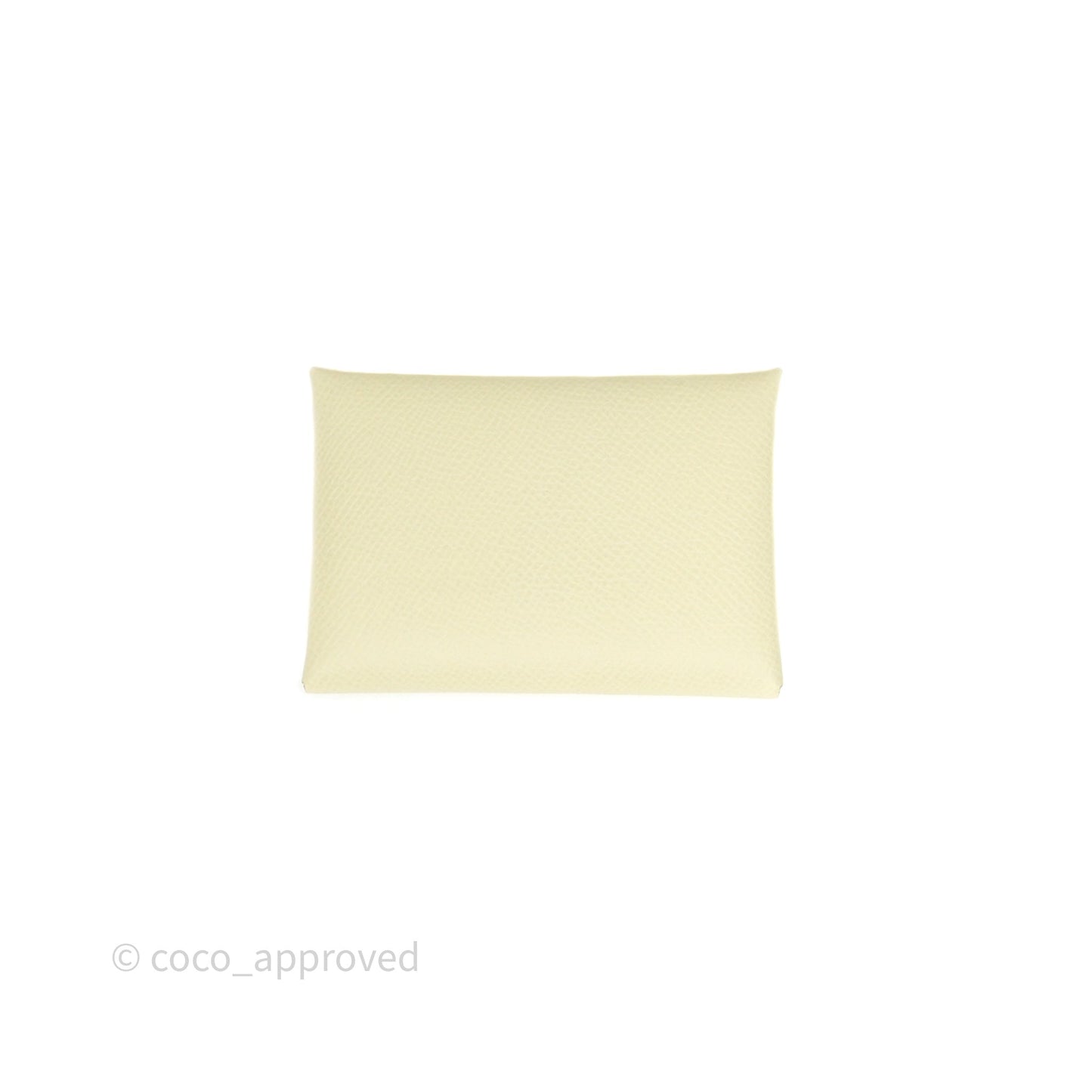 Hermès Calvi Card Holder Jaune Milton I8 Epsom