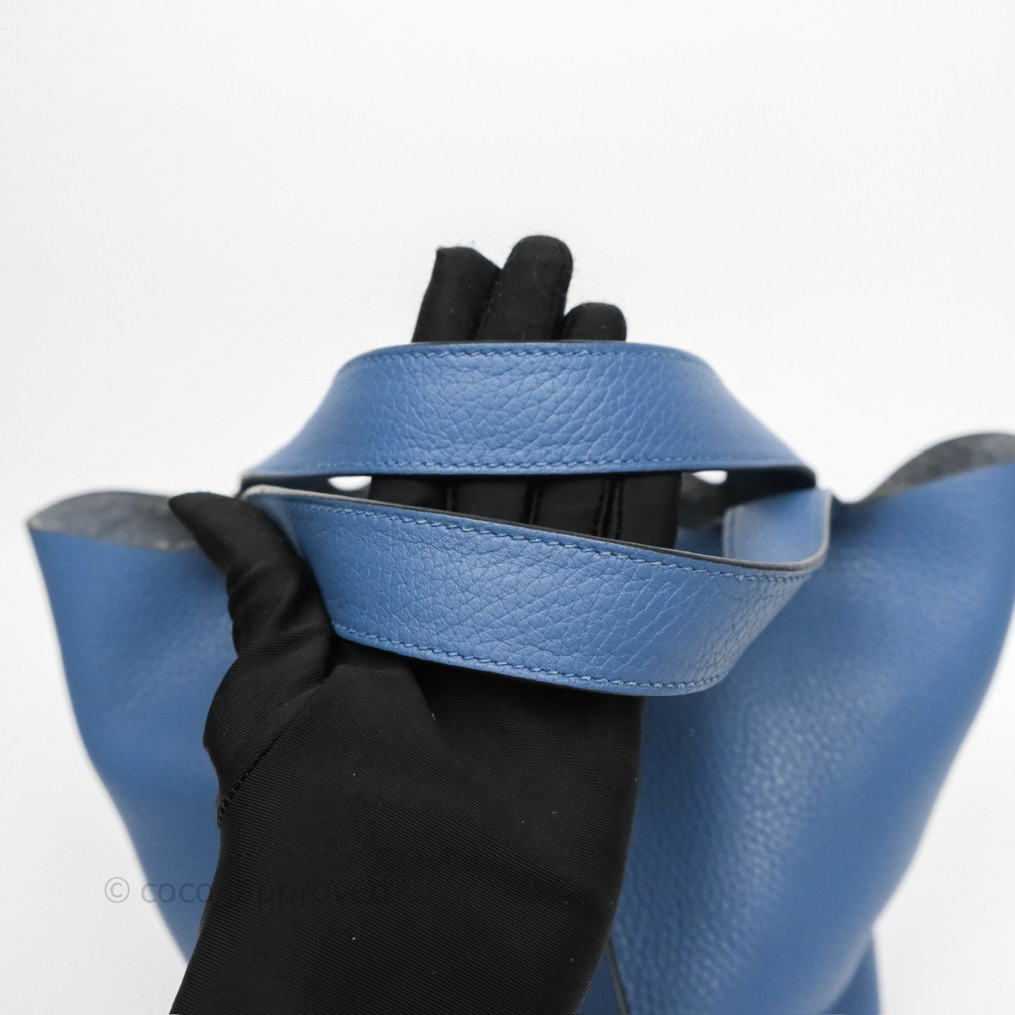Hermès Picotin 22 Bleu Agate R2 Clemence Palladium Hardware