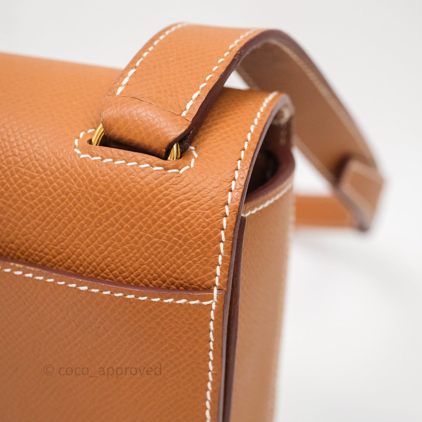 Hermès Della Cavalleria Mini Bag Gold 37 Epsom Gold Hardware
