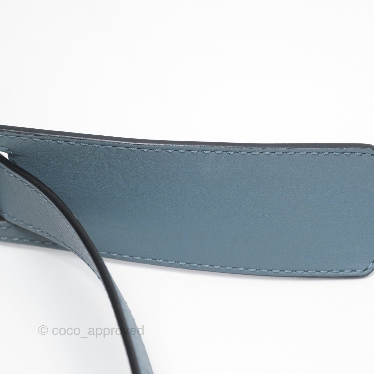 Loewe Medium Puzzle Bag Blue Calfskin Silver Hardware