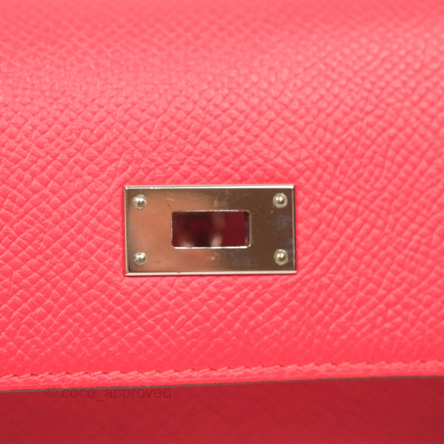 Hermès Kelly Wallet Pink Epsom Palladium Hardware