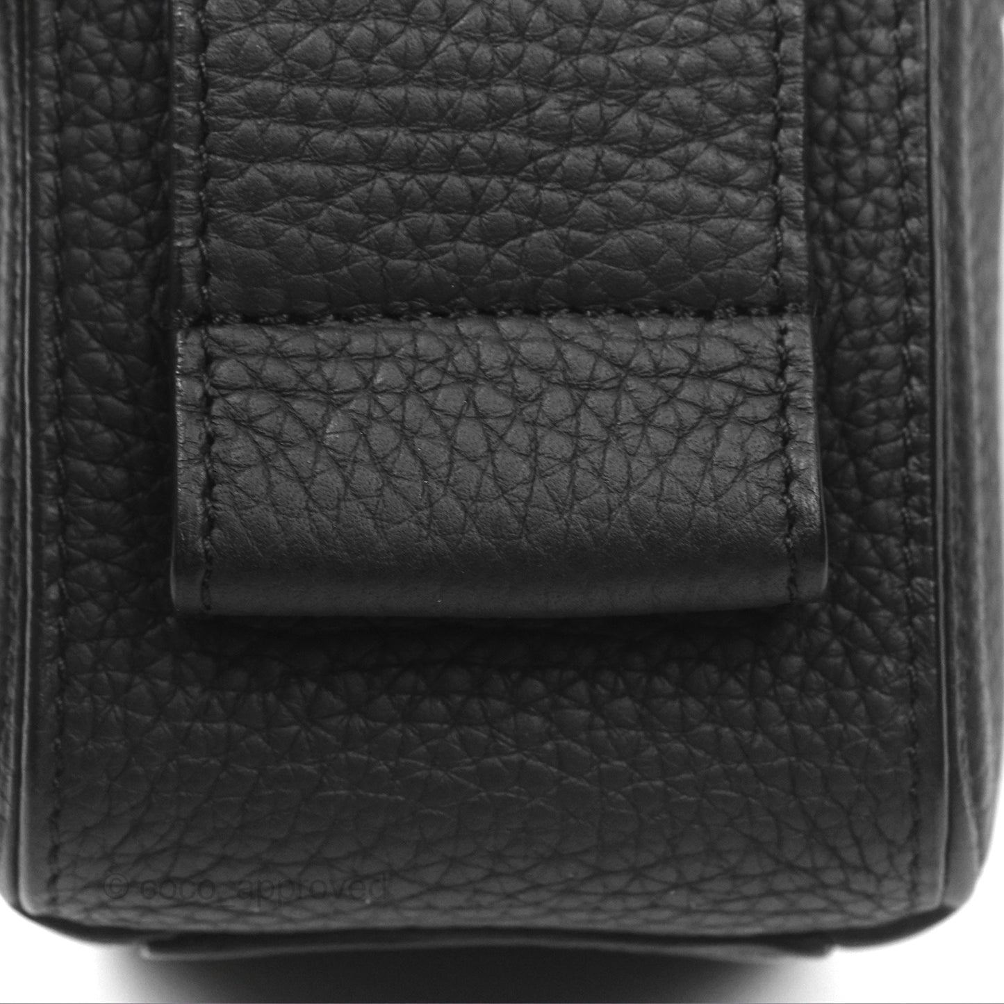 Delvaux Cool Box Nano Taurillon Soft Grained Calfskin Black Gold Hardware