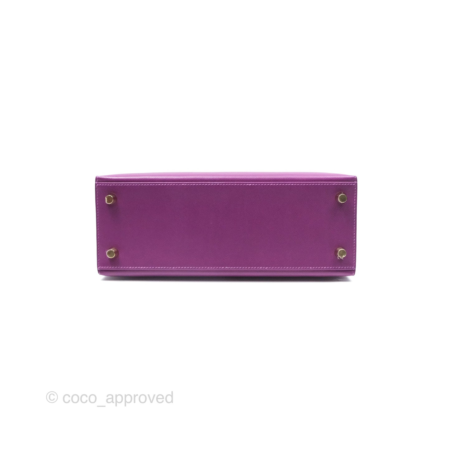 Hermès Kelly 25 Sellier Touch Anemone/ Amethyste Madame/ Croc Gold Hardware