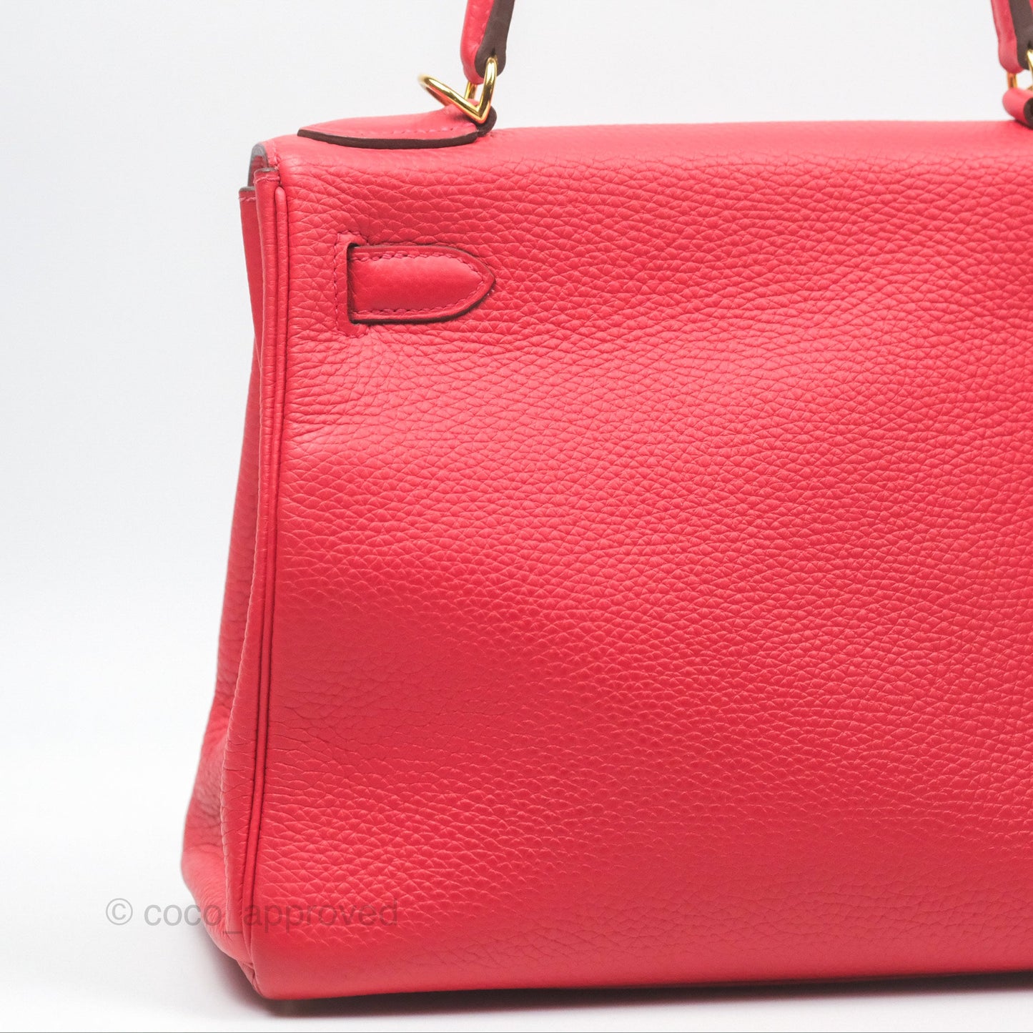 Hermès Kelly 28 Retourne Rouge Tomate S5 Clemence Gold Hardware