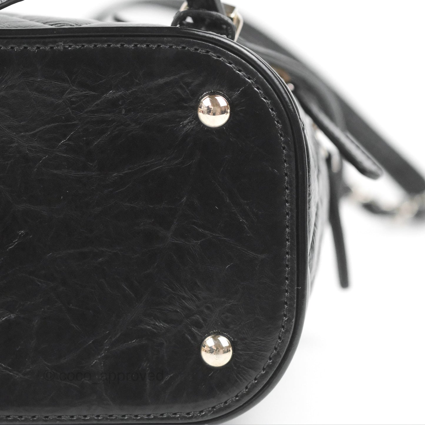Chanel Aquarium PVC Backpack Black Crumpled Calfskin Silver Hardware