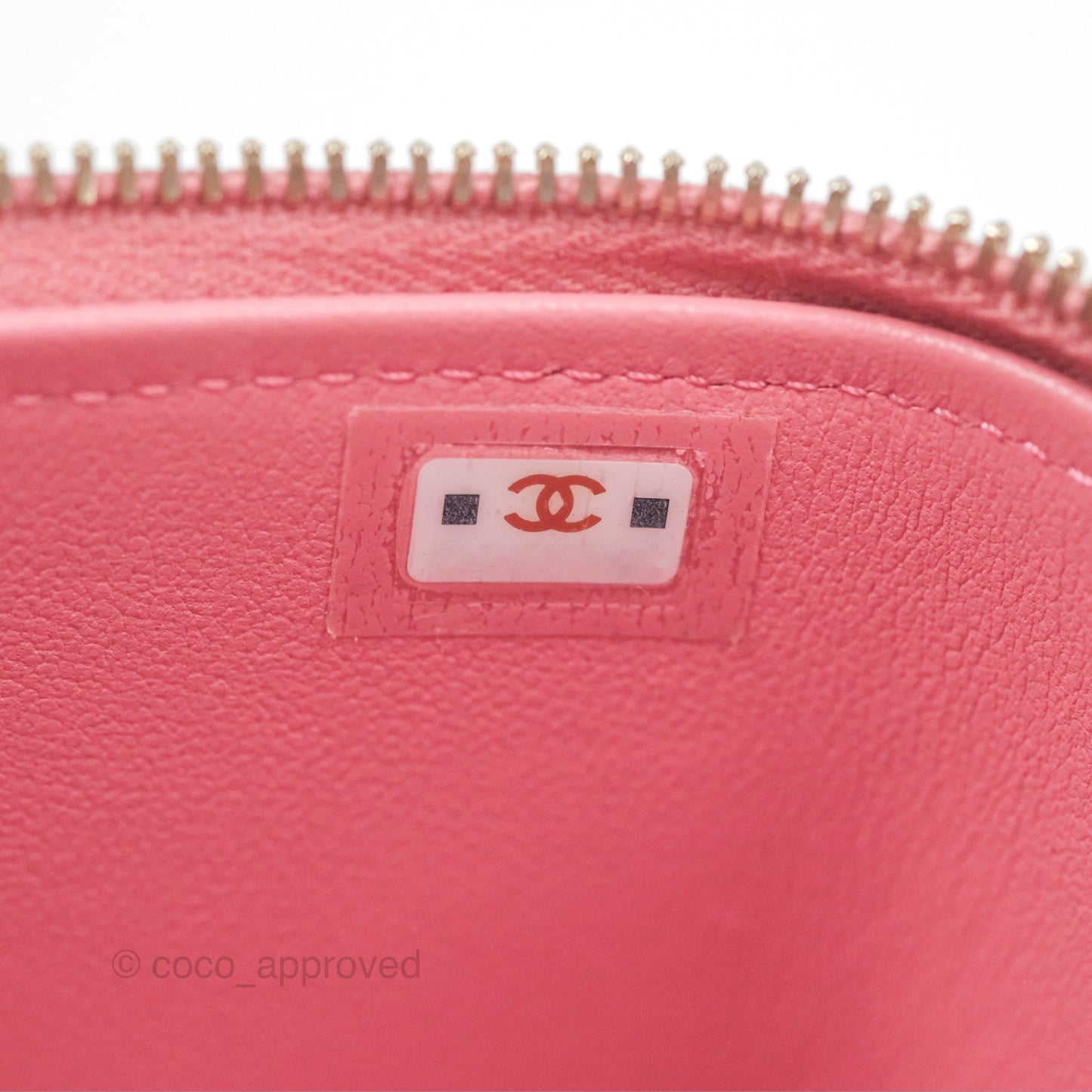 Chanel Vanity Rectangular Top Handle Pink Lambskin Gold Hardware