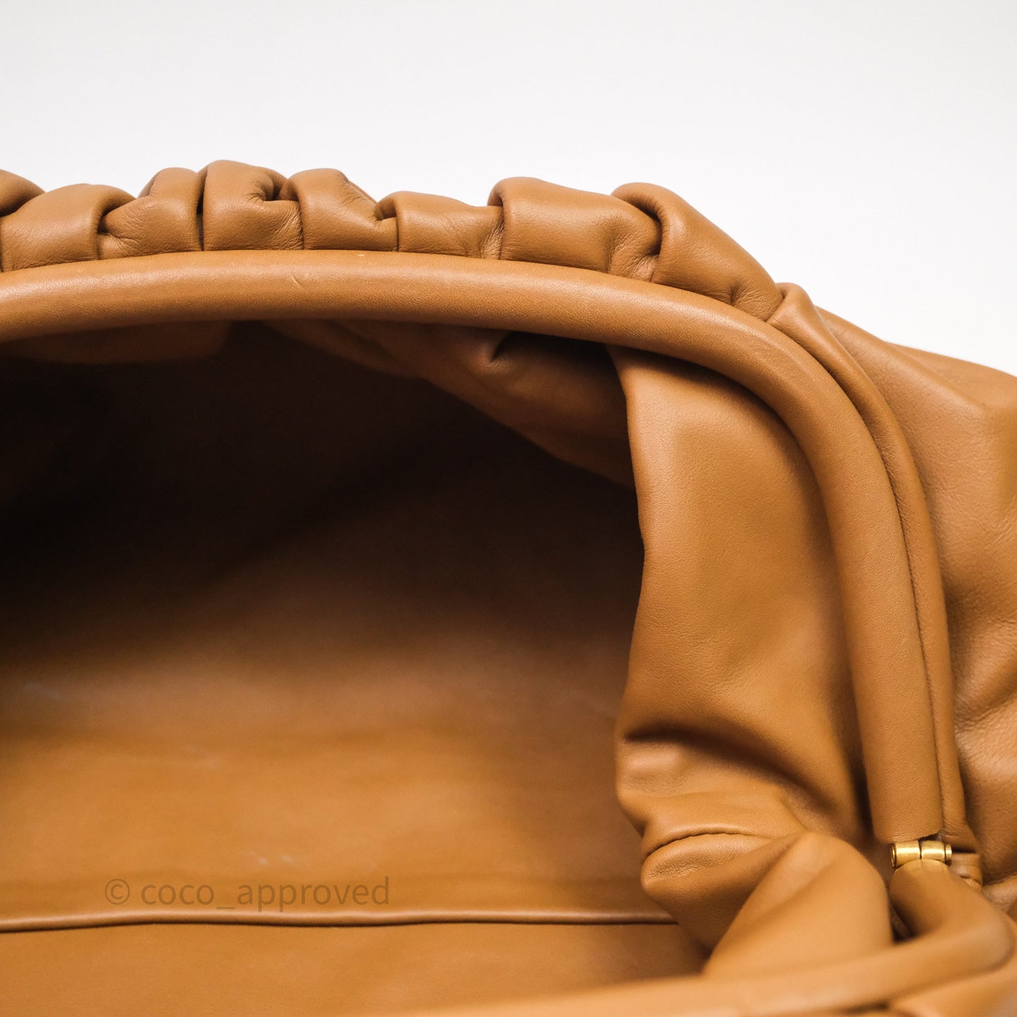 Bottega Veneta The Pouch Camel Butter Calfskin