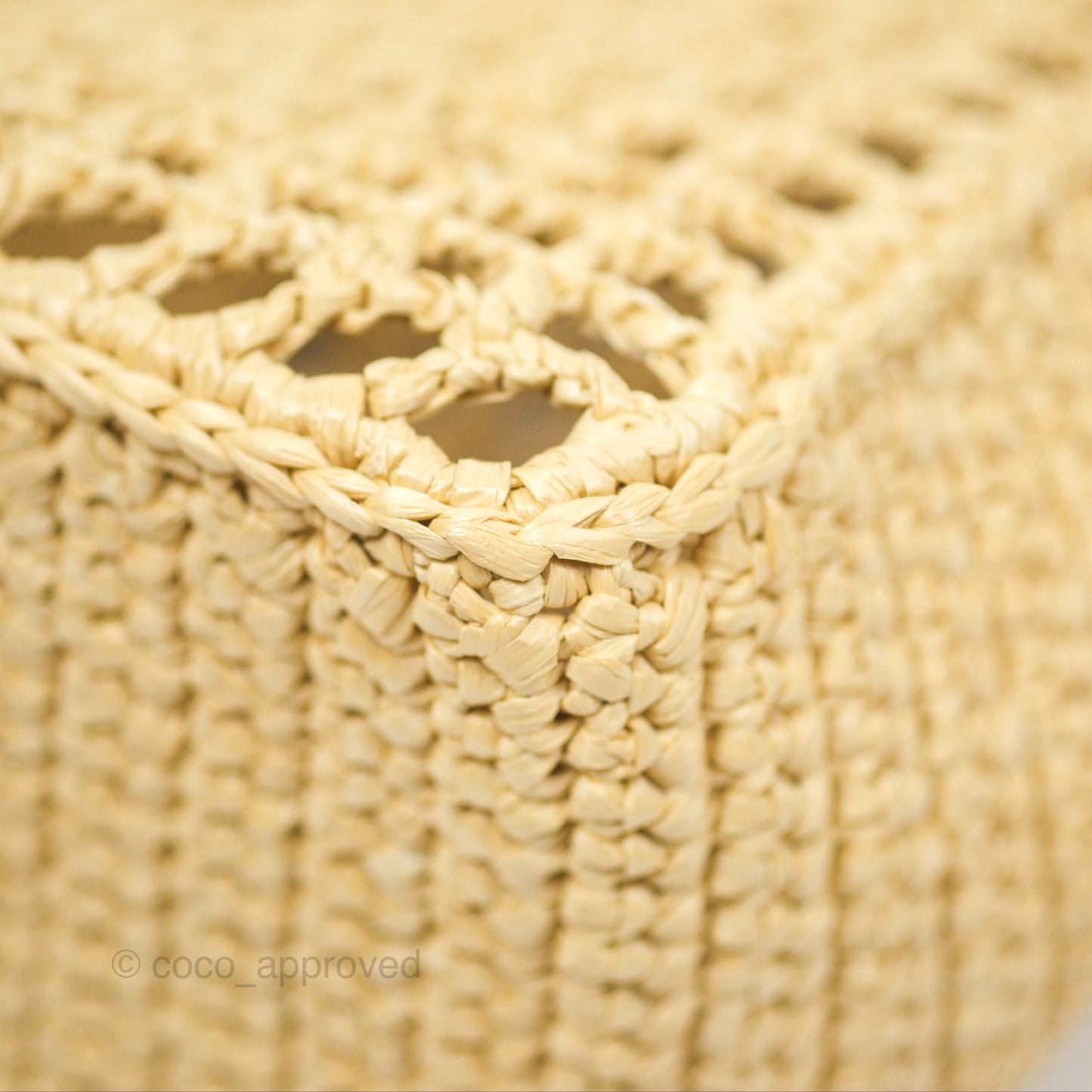 Prada Small Raffia Shopping Tote Bag