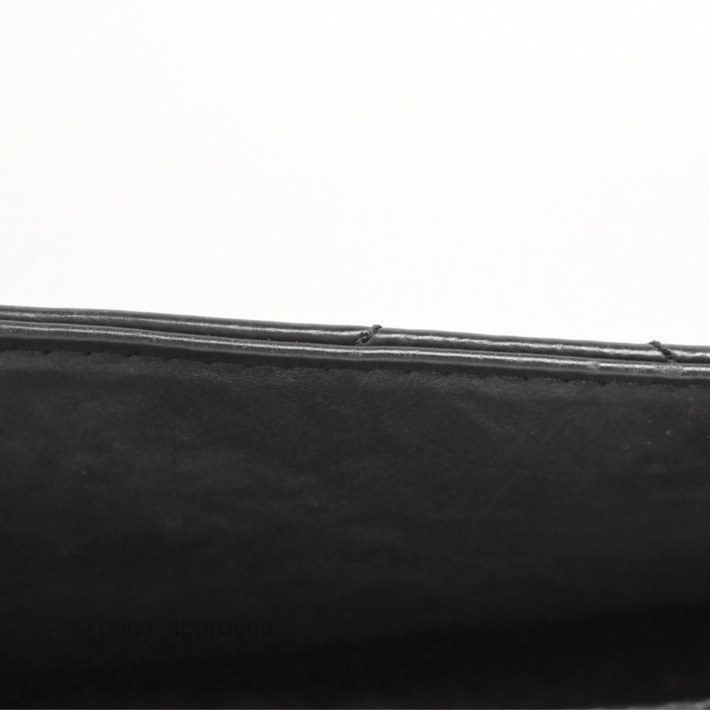 Chanel Large Hamptons Shopping Tote Black Washed Calfskin