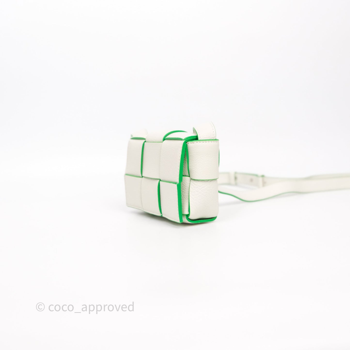 Bottega Veneta Cassette Mini Bag White/ Parakeet