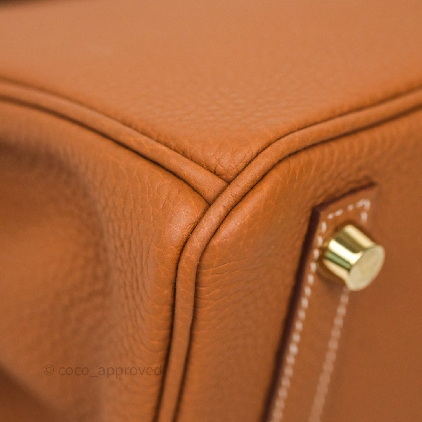 Hermes Birkin 25 Retourne Gold 37 Togo Gold Hardware