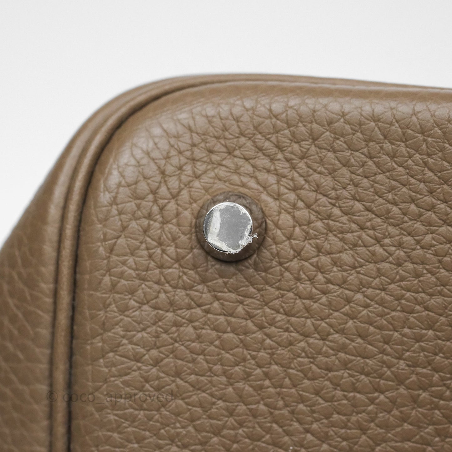 Hermès Picotin 22 Etoupe Clemence Palladium Hardware