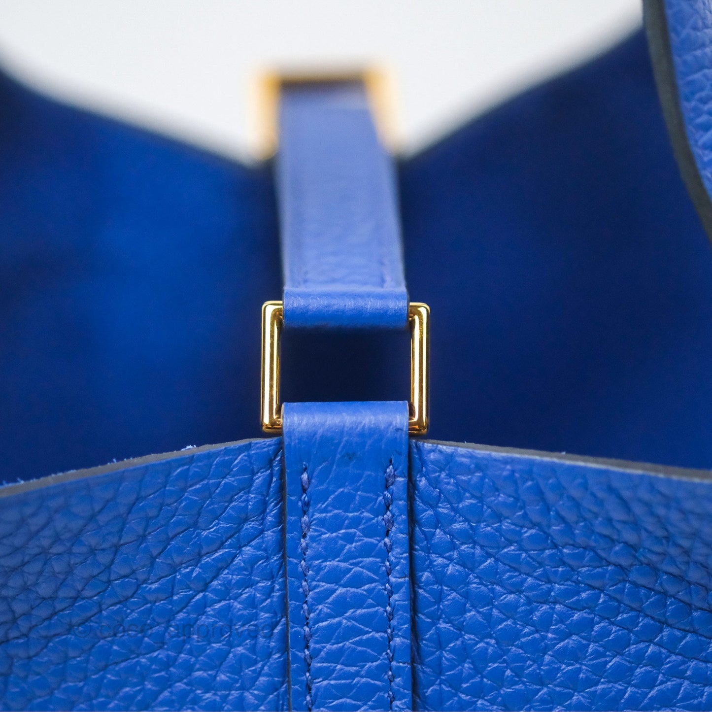 Hermès Picotin 18 Bleu Royal Clemence Gold Hardware