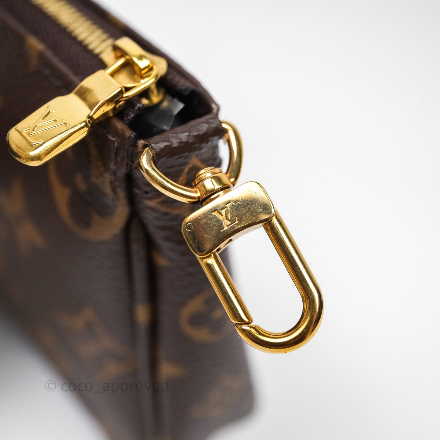 Louis Vuitton Multi Pochette Accessories Khaki Monogram Canvas
