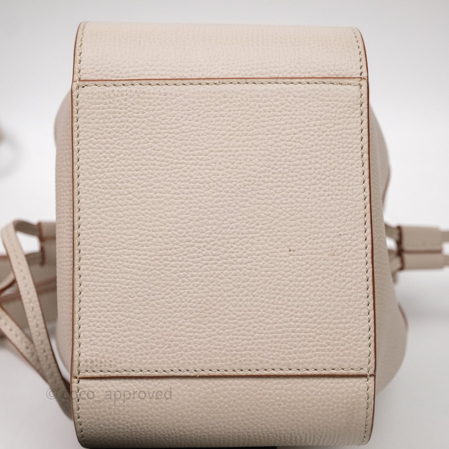 Loewe Mini Hammock Drawstring Light Ghost Calfskin