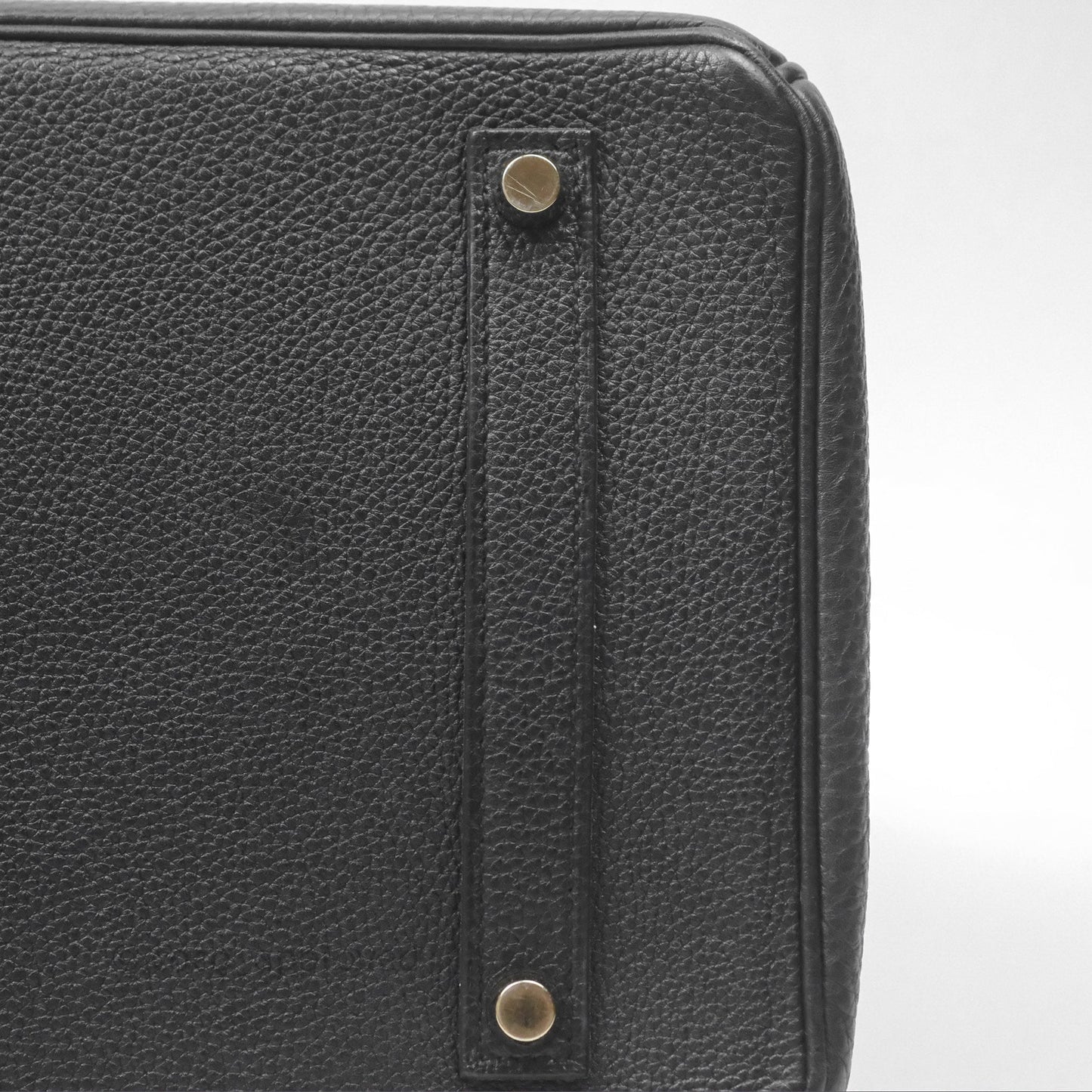 Hermès Birkin 35 Retourne Black Noir 89 Clemence Gold Hardware