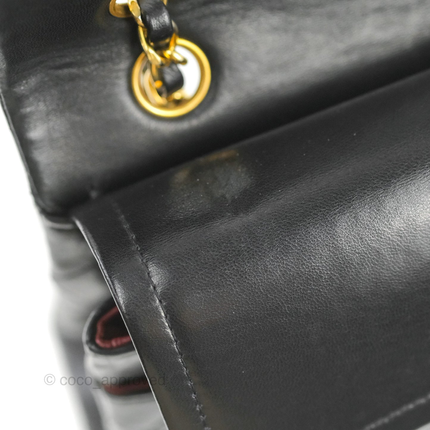Chanel Vintage Medium Double Flap Black Lambskin 24K Gold Hardware