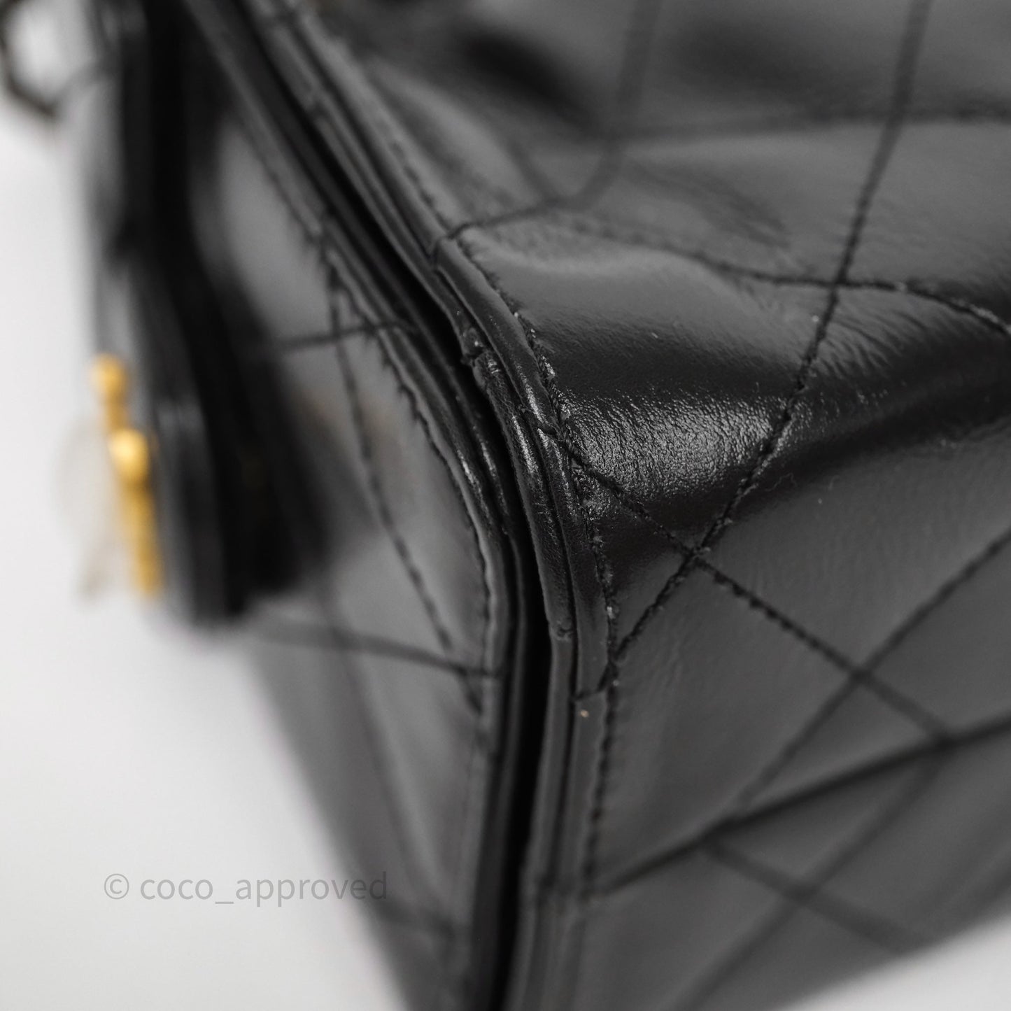 Chanel Mini 25 Black Bag Calfskin Mixed Hardware